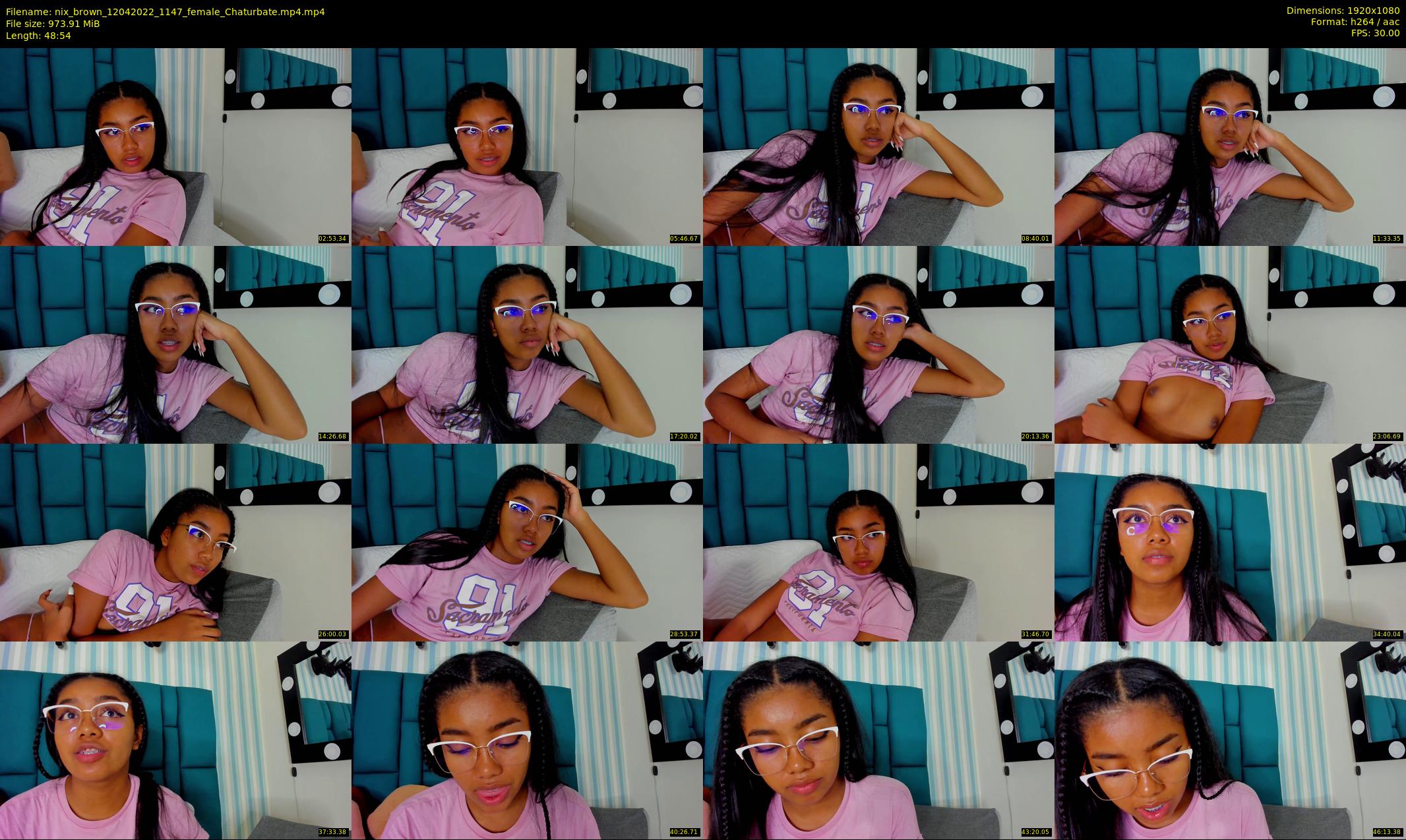nix_brown — 49 minute Chaturbate female cam show recording, 1080p, Apr 12, 2022