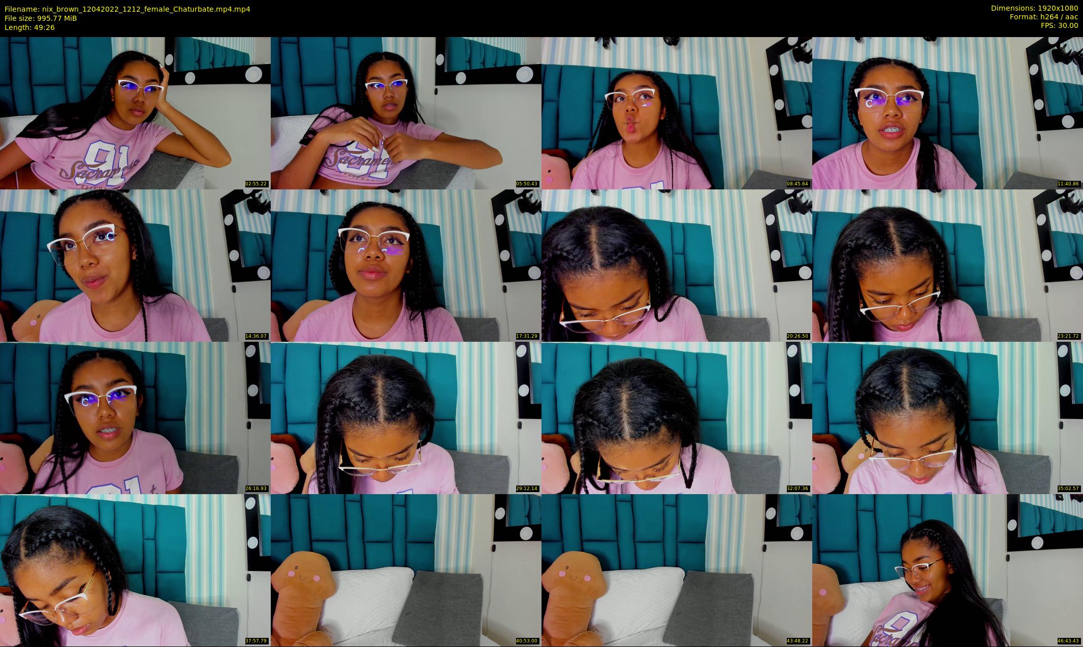 nix_brown — 50 minute Chaturbate female cam show recording, 1080p, Apr 12, 2022