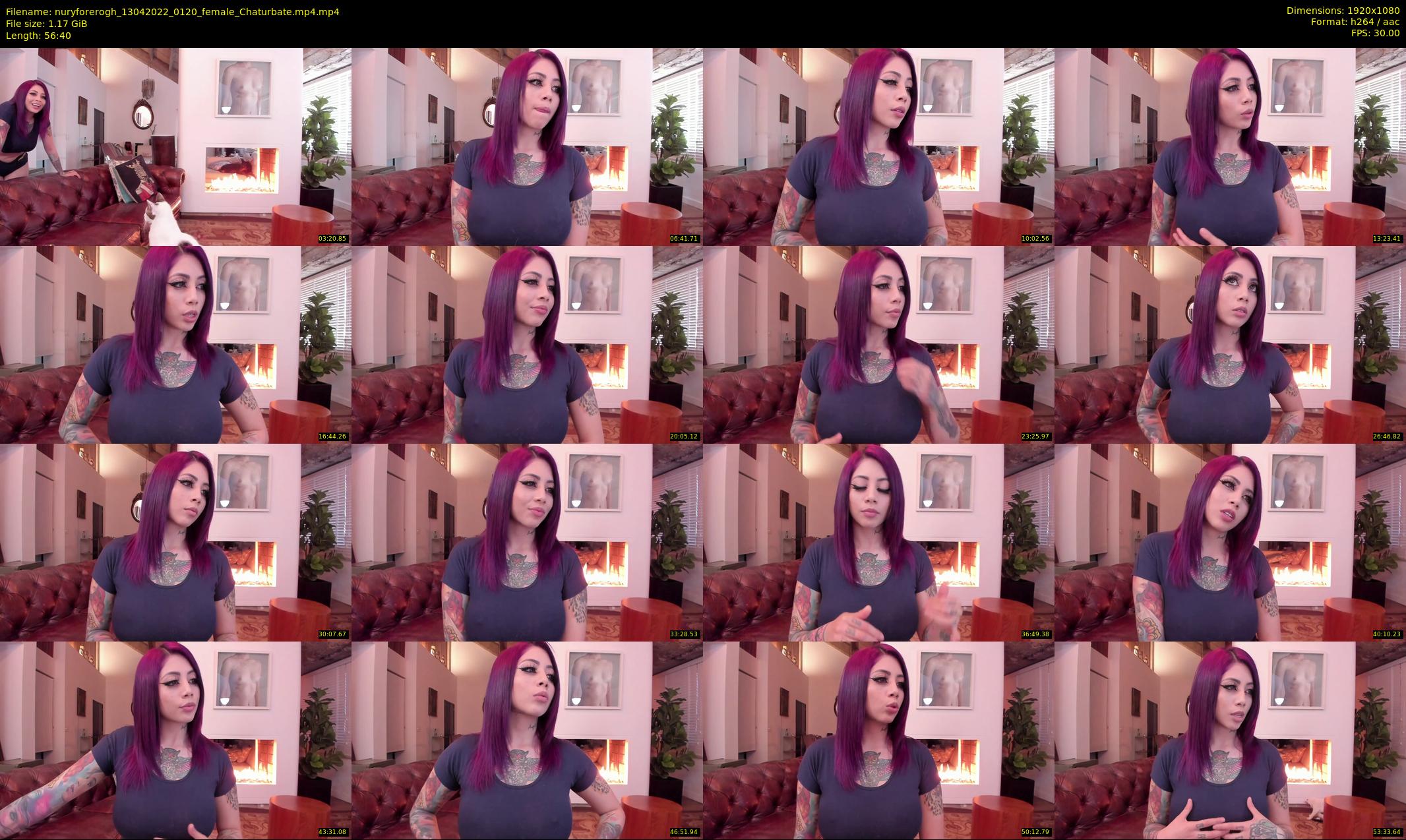 nuryforerogh — 57 minute Chaturbate female cam show recording, 1080p, Apr 13, 2022