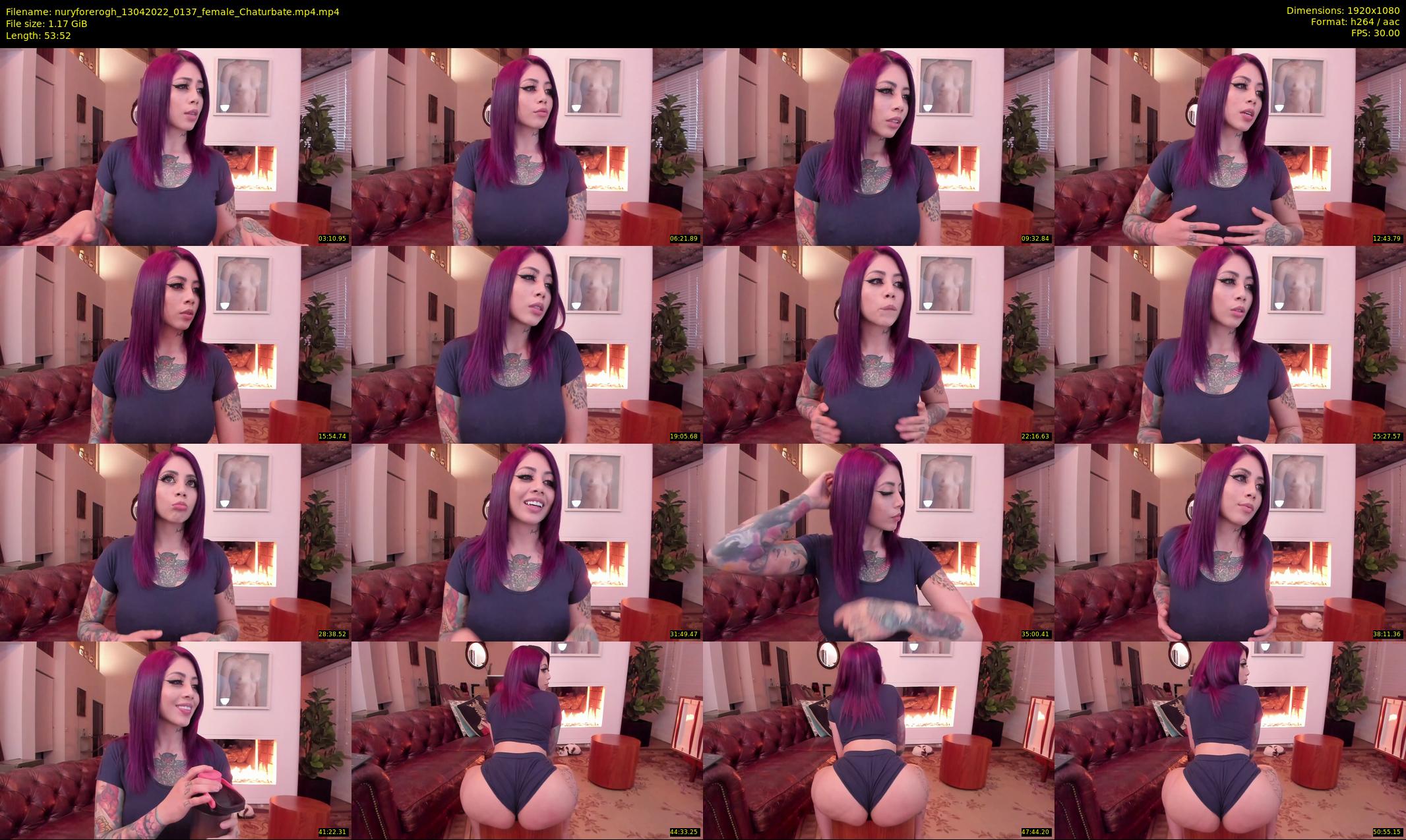 nuryforerogh — 54 minute Chaturbate female cam show recording, 1080p, Apr 13, 2022