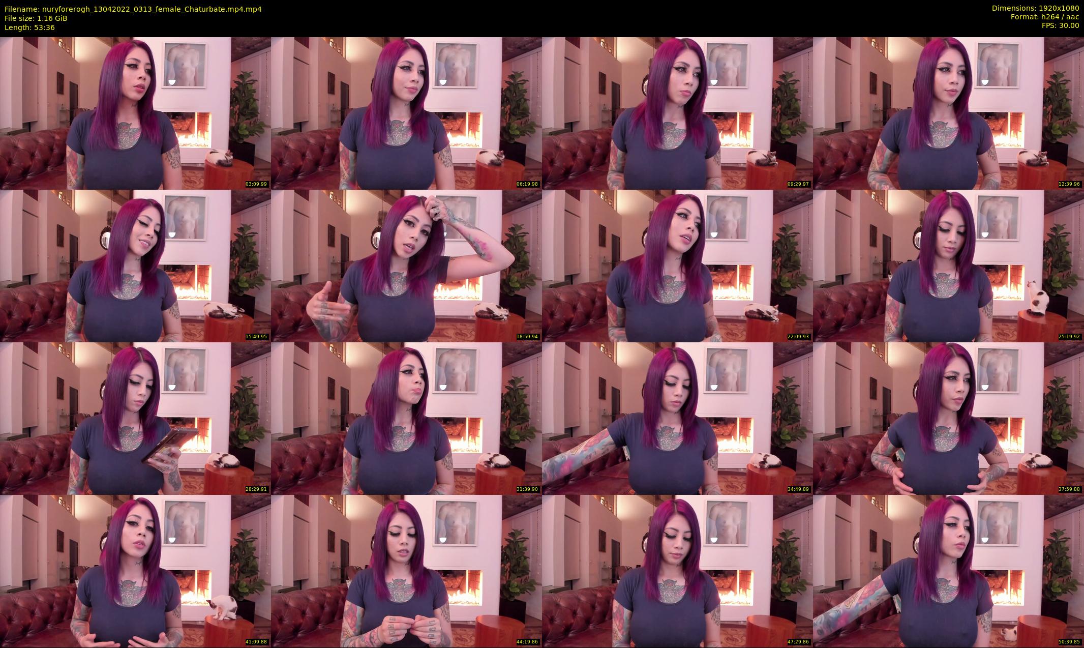 nuryforerogh — 54 minute Chaturbate female cam show recording, 1080p, Apr 13, 2022