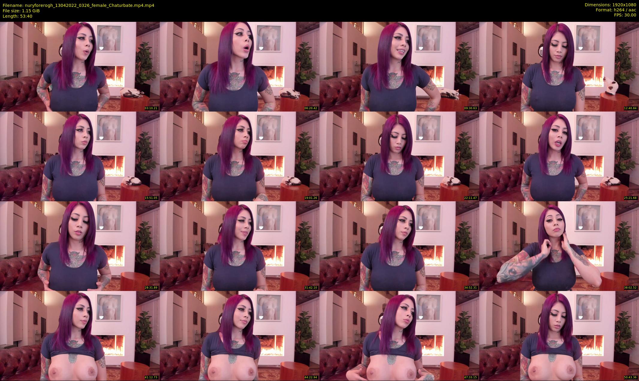 nuryforerogh — 54 minute Chaturbate female cam show recording, 1080p, Apr 13, 2022