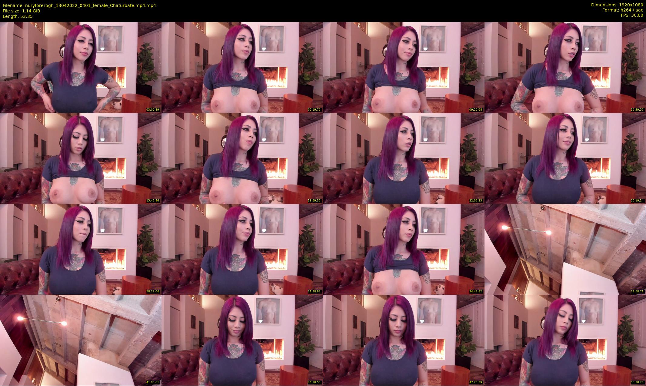 nuryforerogh — 54 minute Chaturbate female cam show recording, 1080p, Apr 13, 2022