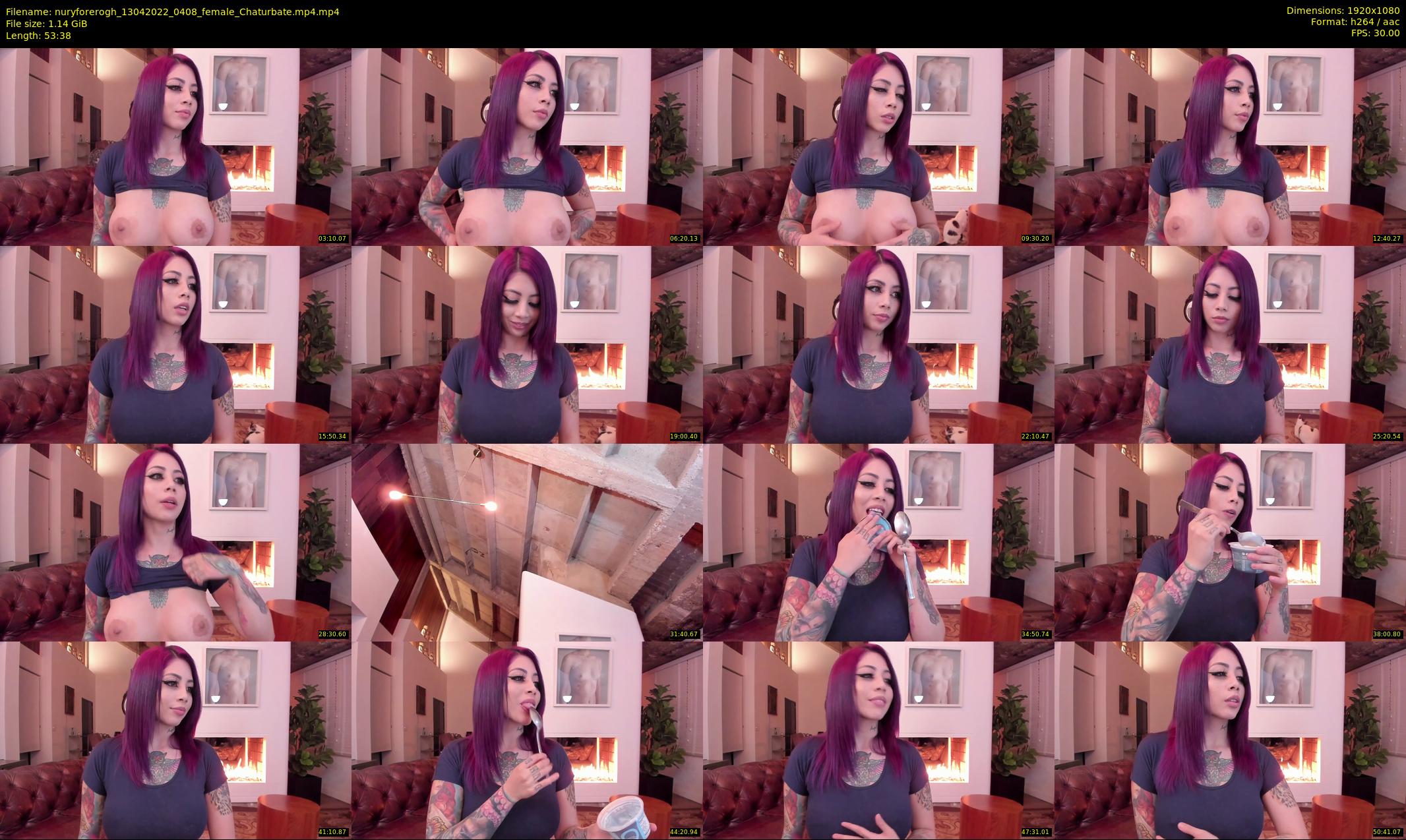 nuryforerogh — 54 minute Chaturbate female cam show recording, 1080p, Apr 13, 2022