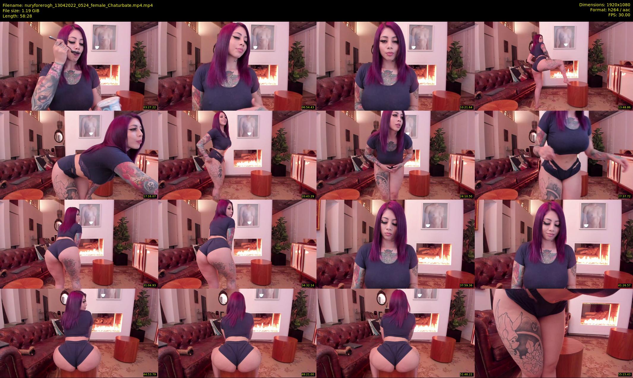 nuryforerogh — 59 minute Chaturbate female cam show recording, 1080p, Apr 13, 2022
