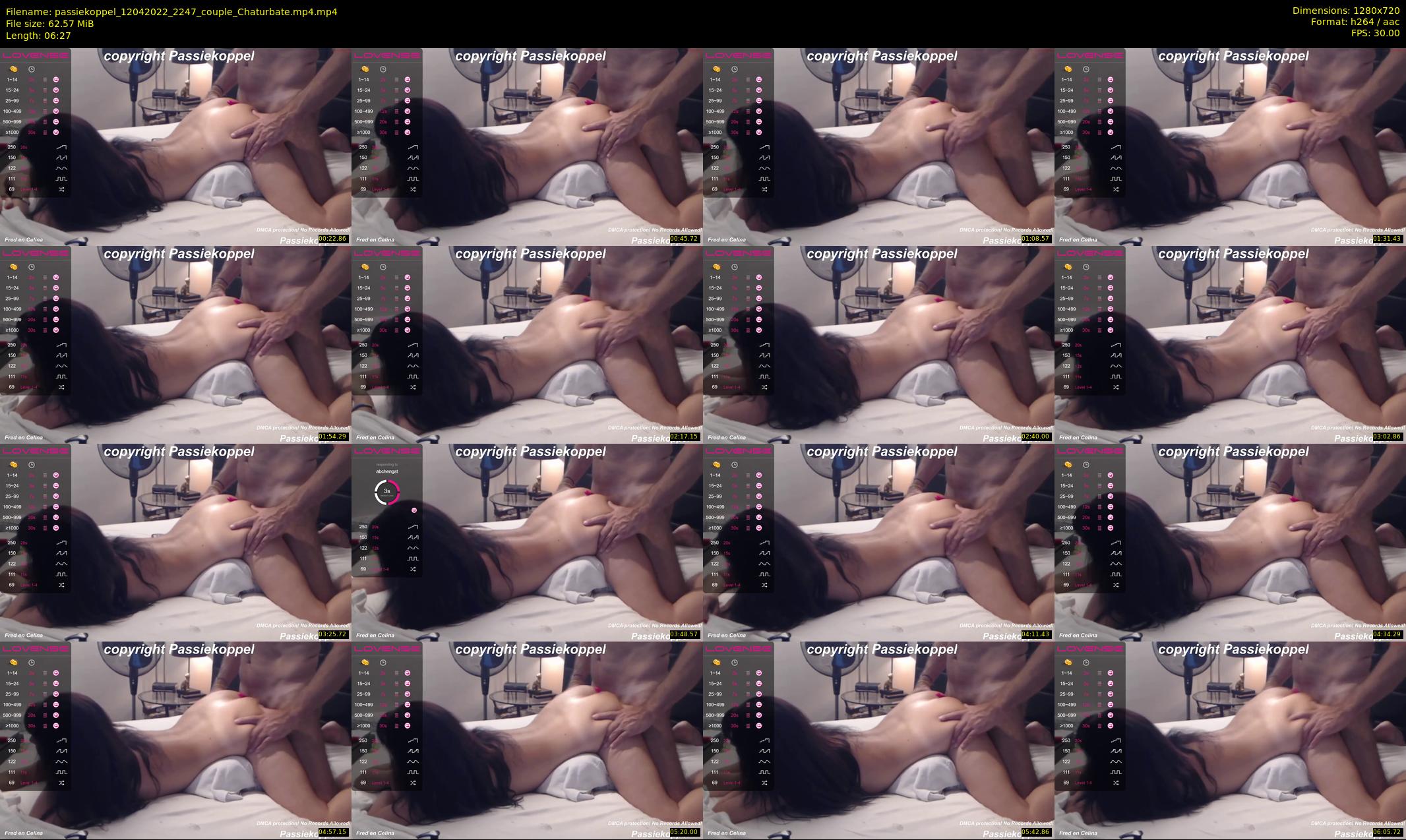 passiekoppel — 7 minute Chaturbate couple cam show recording, 720p, Apr 12, 2022