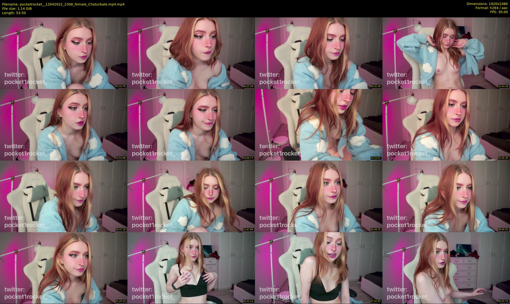 pocketrocket_ — 54 minute Chaturbate female cam show recording, 1080p, Apr 12, 2022