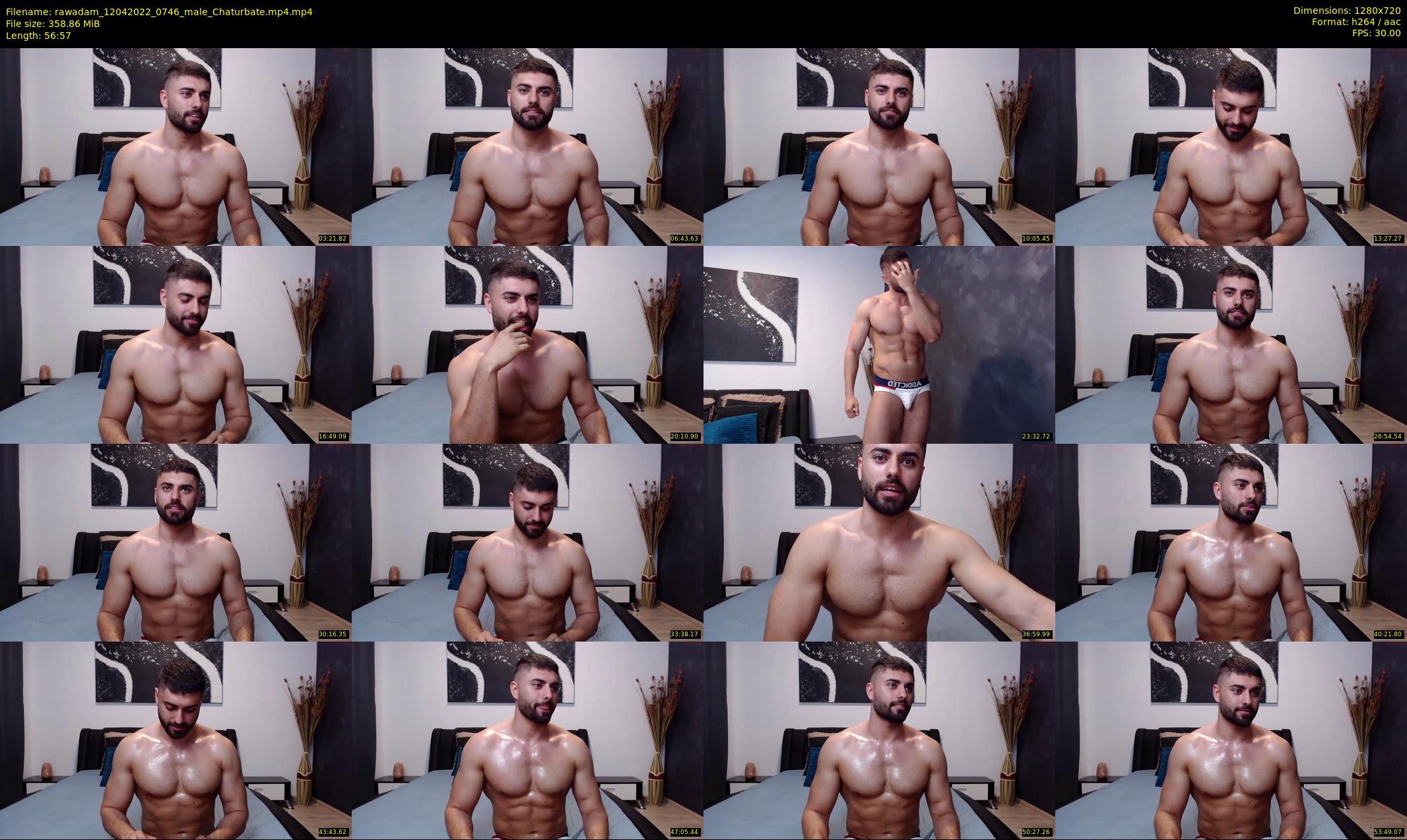 rawadam — 57 minute Chaturbate male cam show recording, 720p, Apr 12, 2022