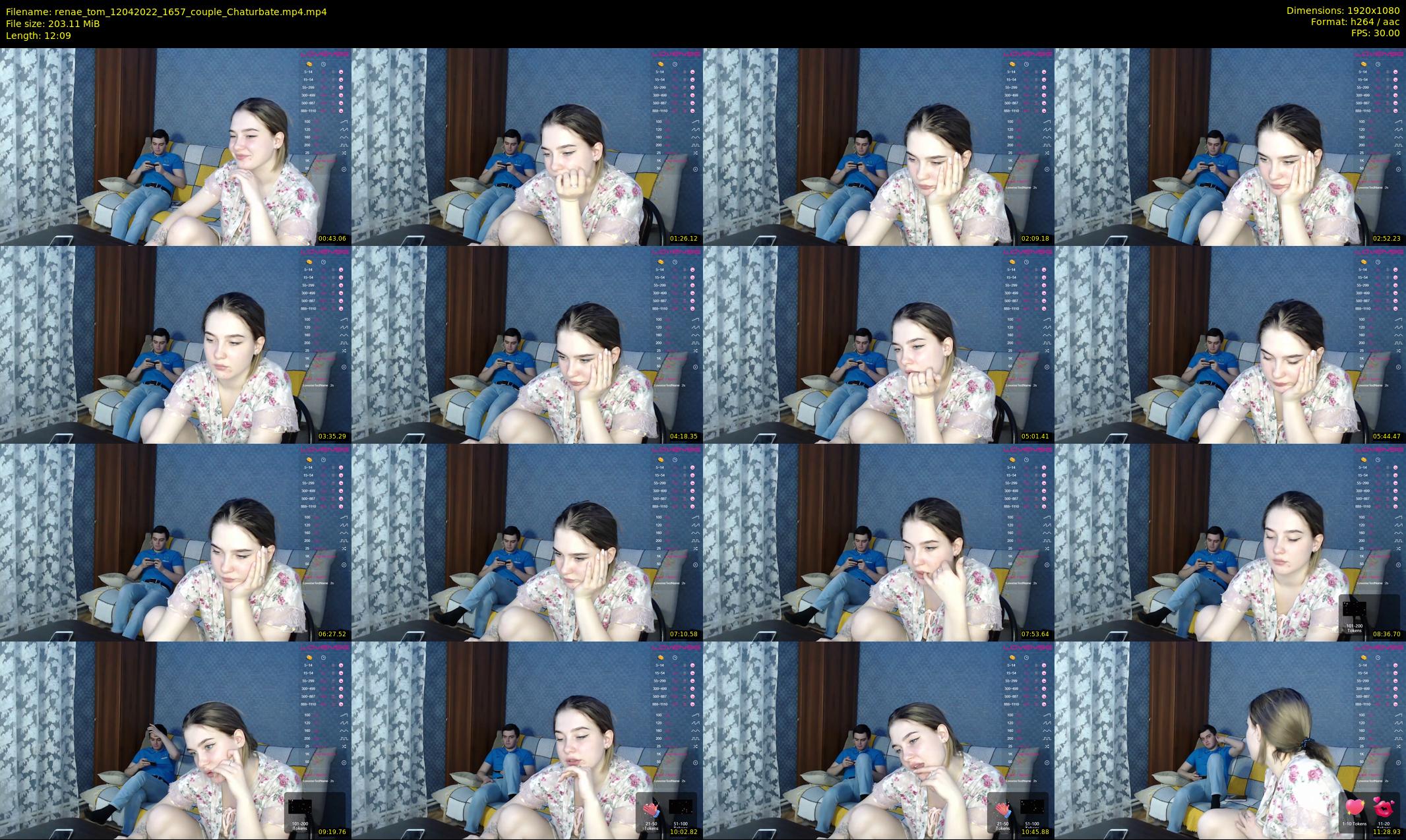 renae_tom — 13 minute Chaturbate couple cam show recording, 1080p, Apr 12, 2022