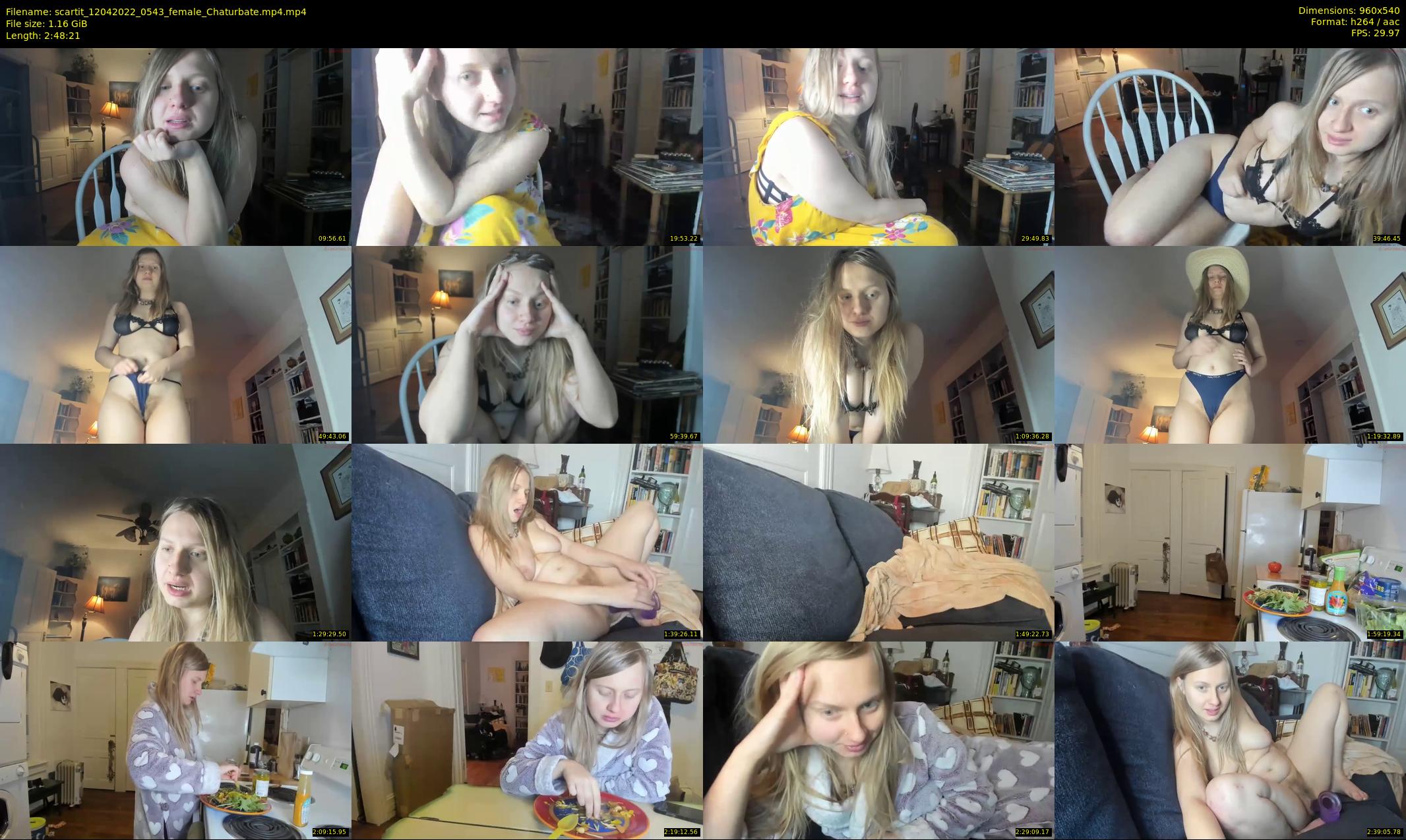 scartit — 169 minute Chaturbate female cam show recording, 480p, Apr 12, 2022
