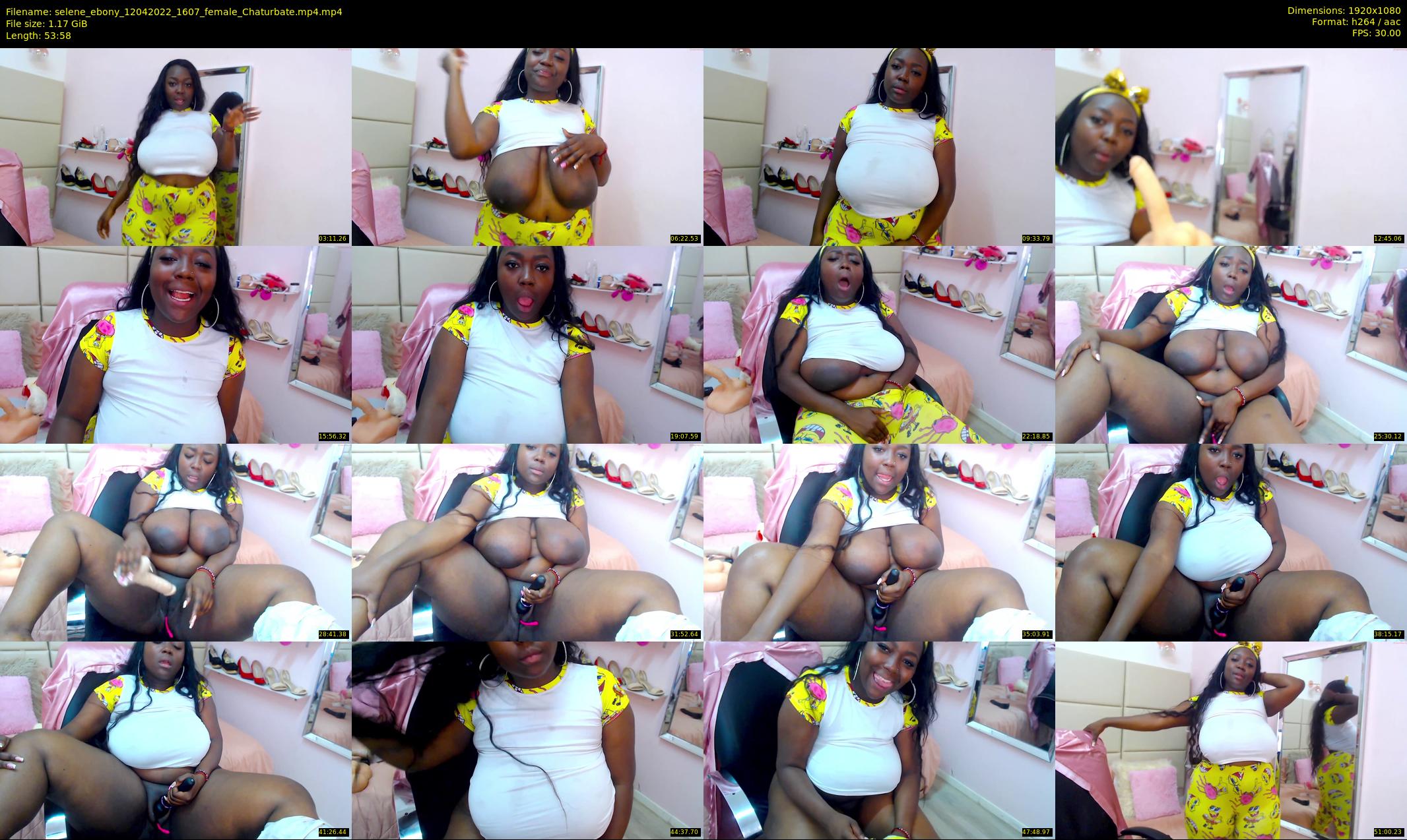 selene_ebony — 54 minute Chaturbate female cam show recording, 1080p, Apr 12, 2022