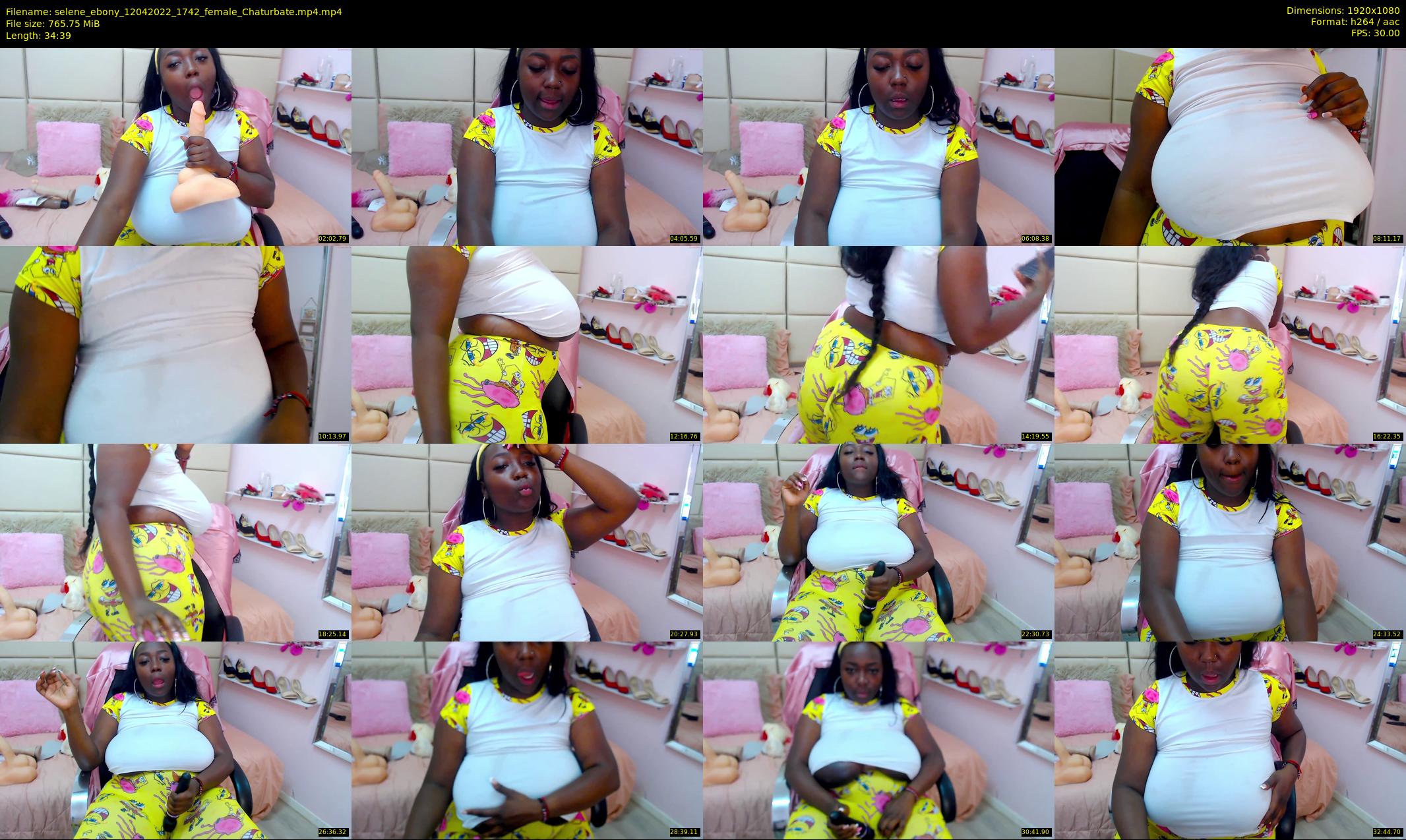 selene_ebony — 35 minute Chaturbate female cam show recording, 1080p, Apr 12, 2022