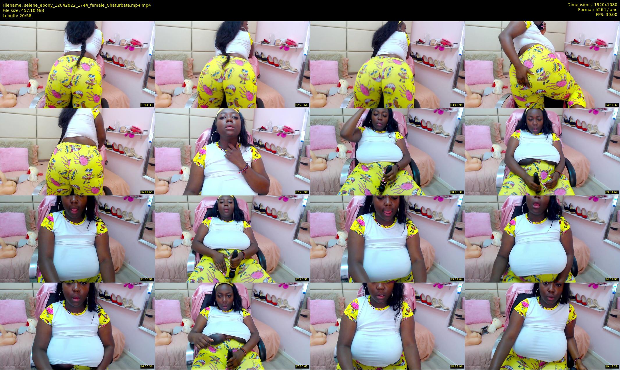 selene_ebony — 21 minute Chaturbate female cam show recording, 1080p, Apr 12, 2022