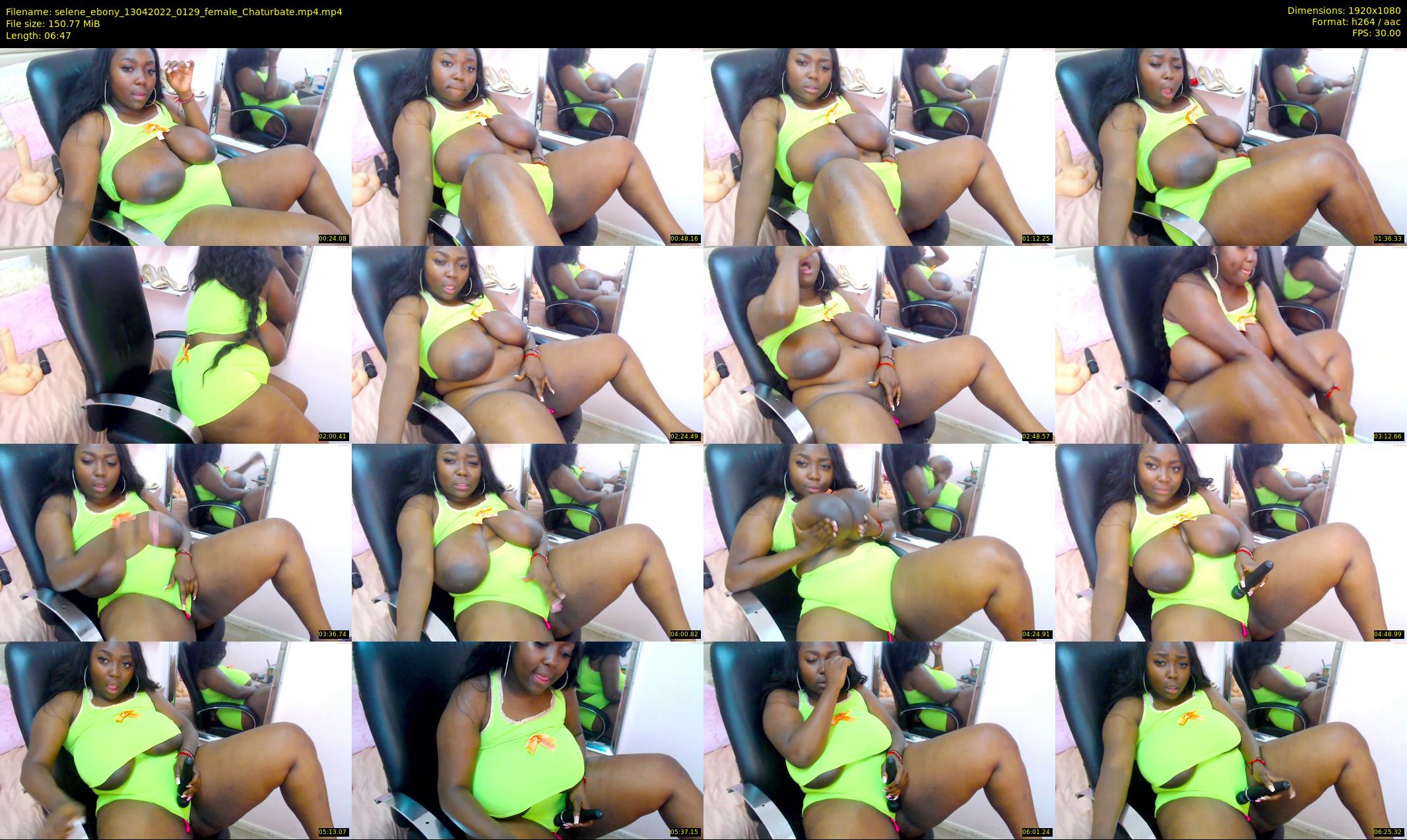 selene_ebony — 7 minute Chaturbate female cam show recording, 1080p, Apr 13, 2022