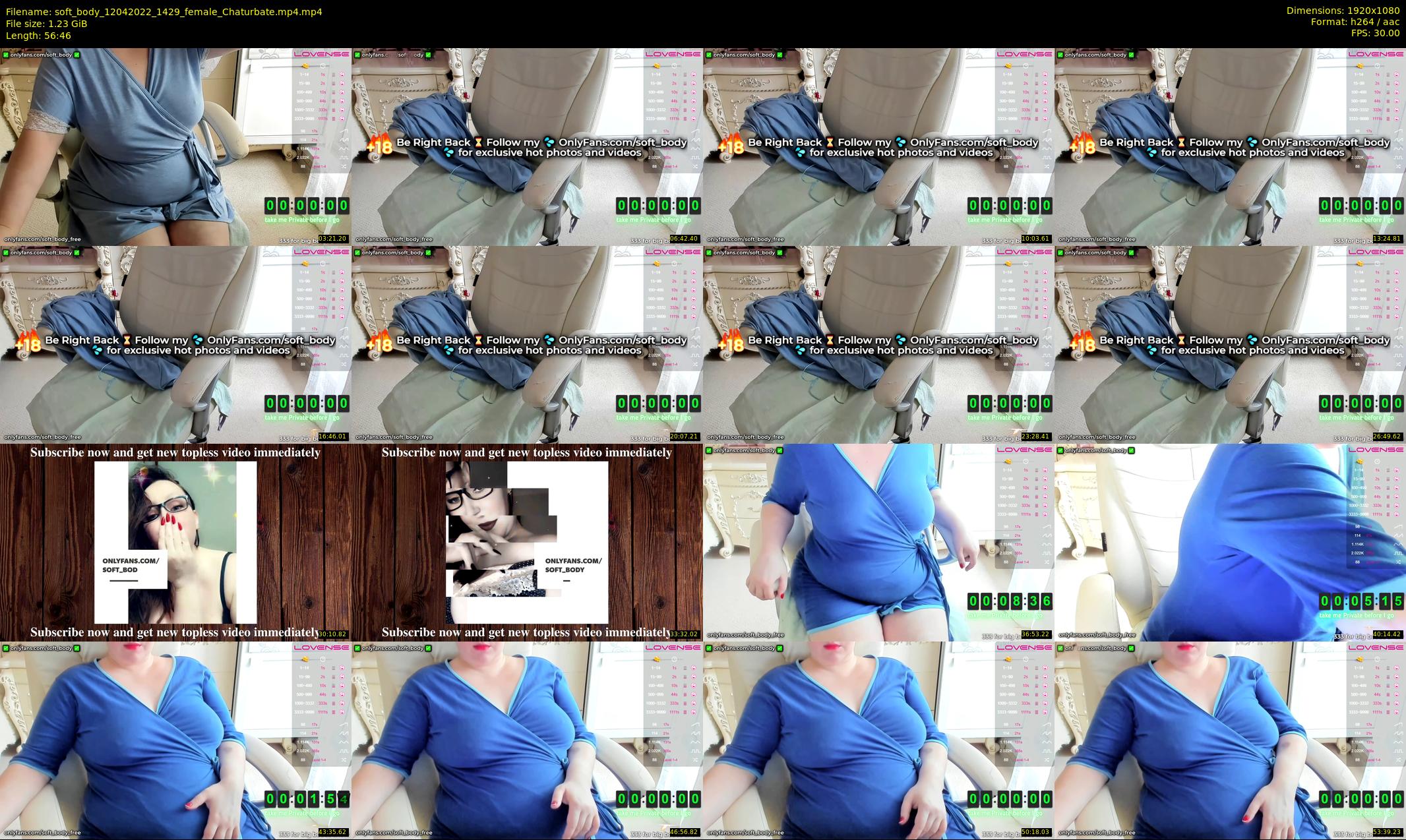 soft_body — 57 minute Chaturbate female cam show recording, 1080p, Apr 12, 2022