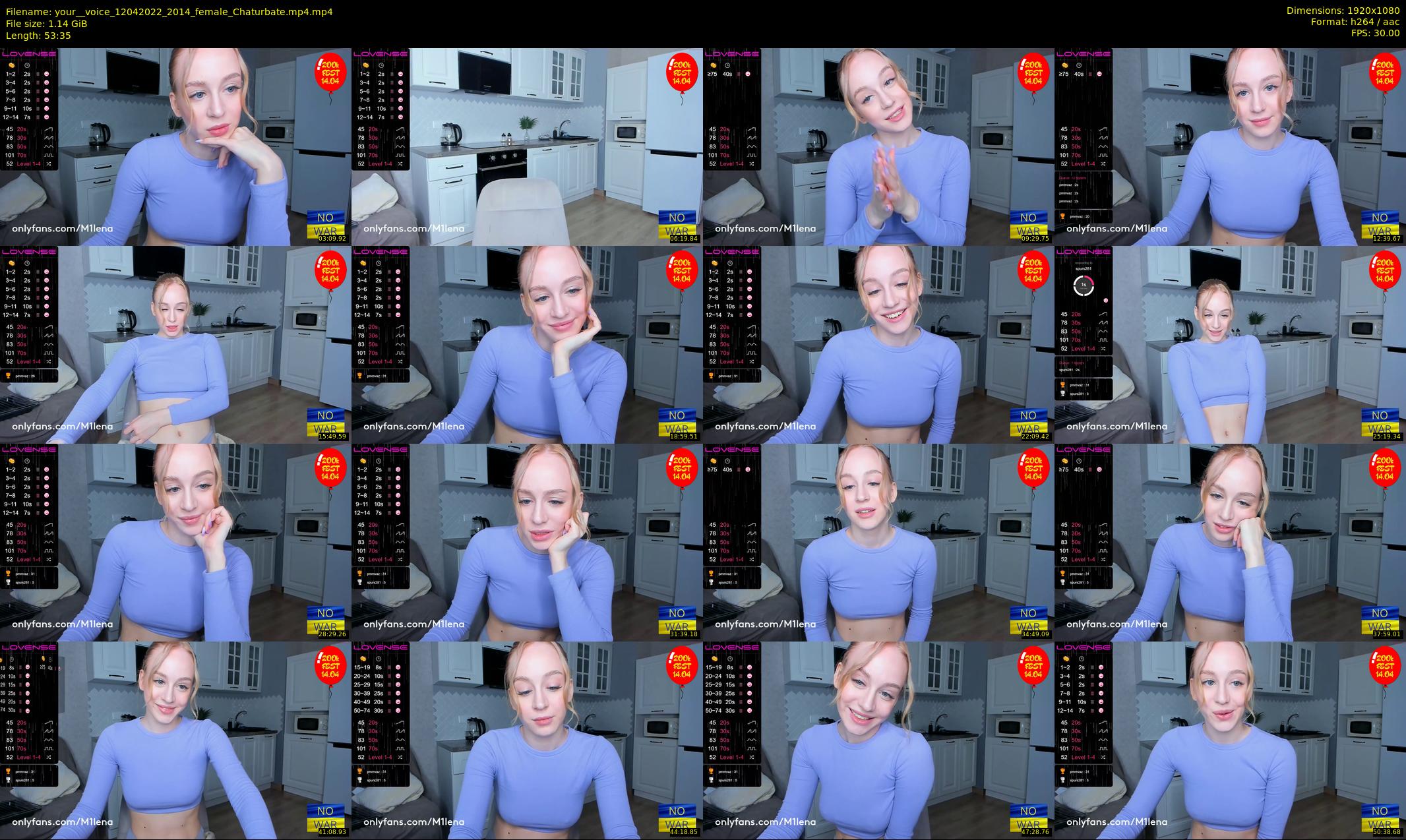 your__voice — 54 minute Chaturbate female cam show recording, 1080p, Apr 12, 2022
