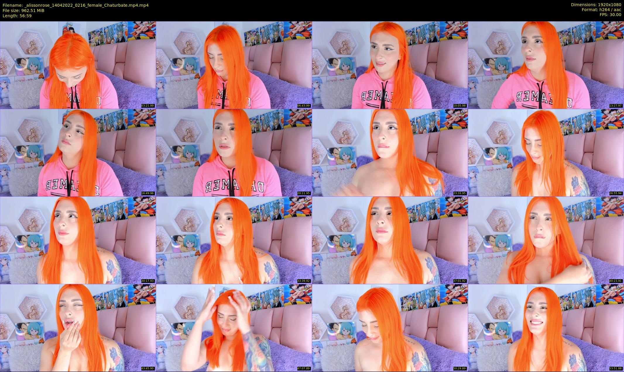 _alissonrose — 57 minute Chaturbate female cam show recording, 1080p, Apr 14, 2022