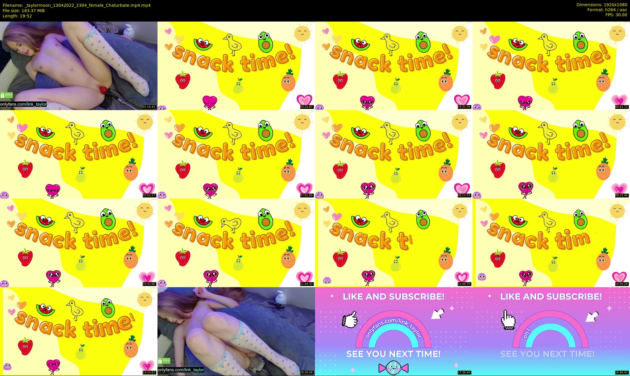 _taylormoon — 20 minute Chaturbate female cam show recording, 1080p, Apr 13, 2022