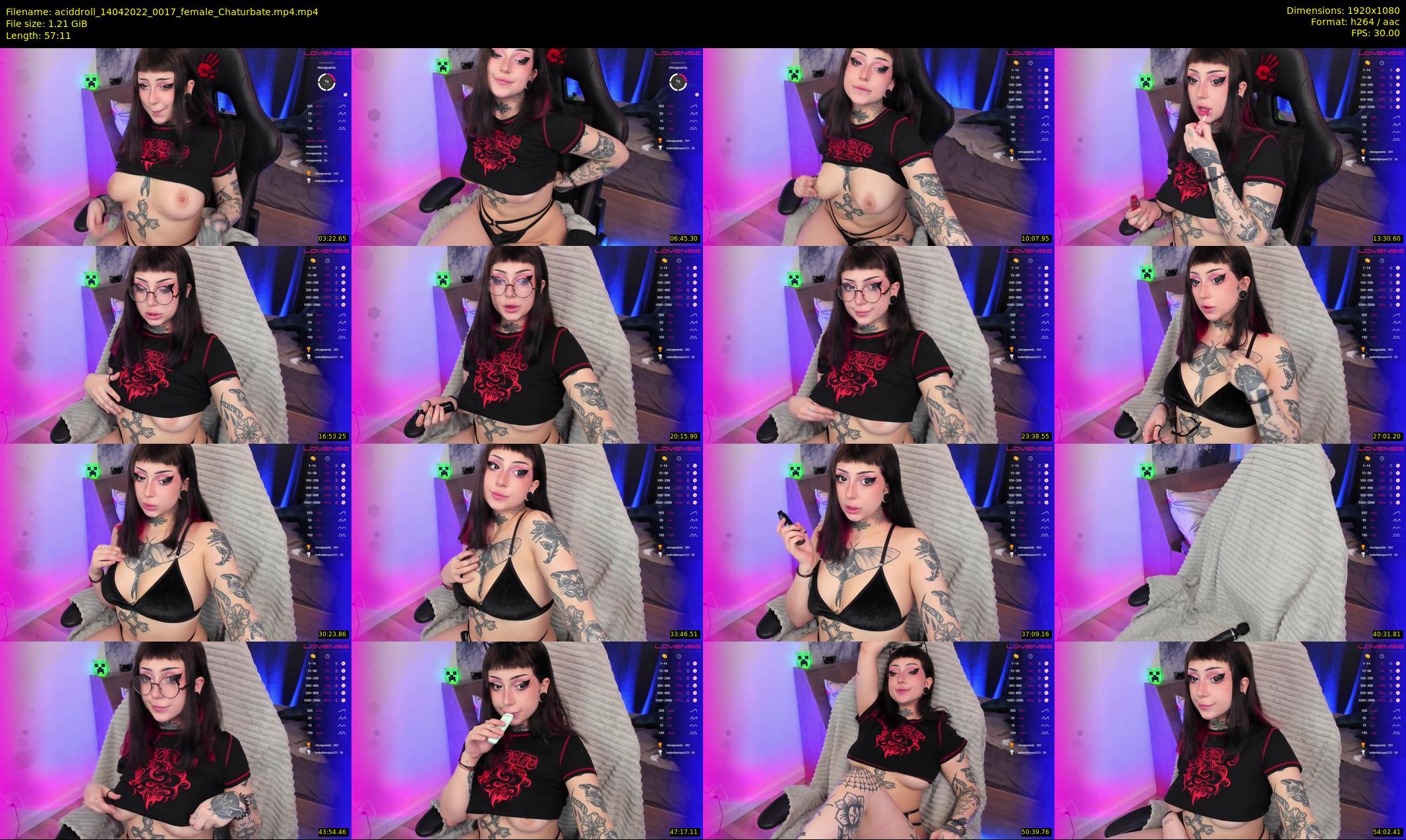 aciddroll — 58 minute Chaturbate female cam show recording, 1080p, Apr 14, 2022