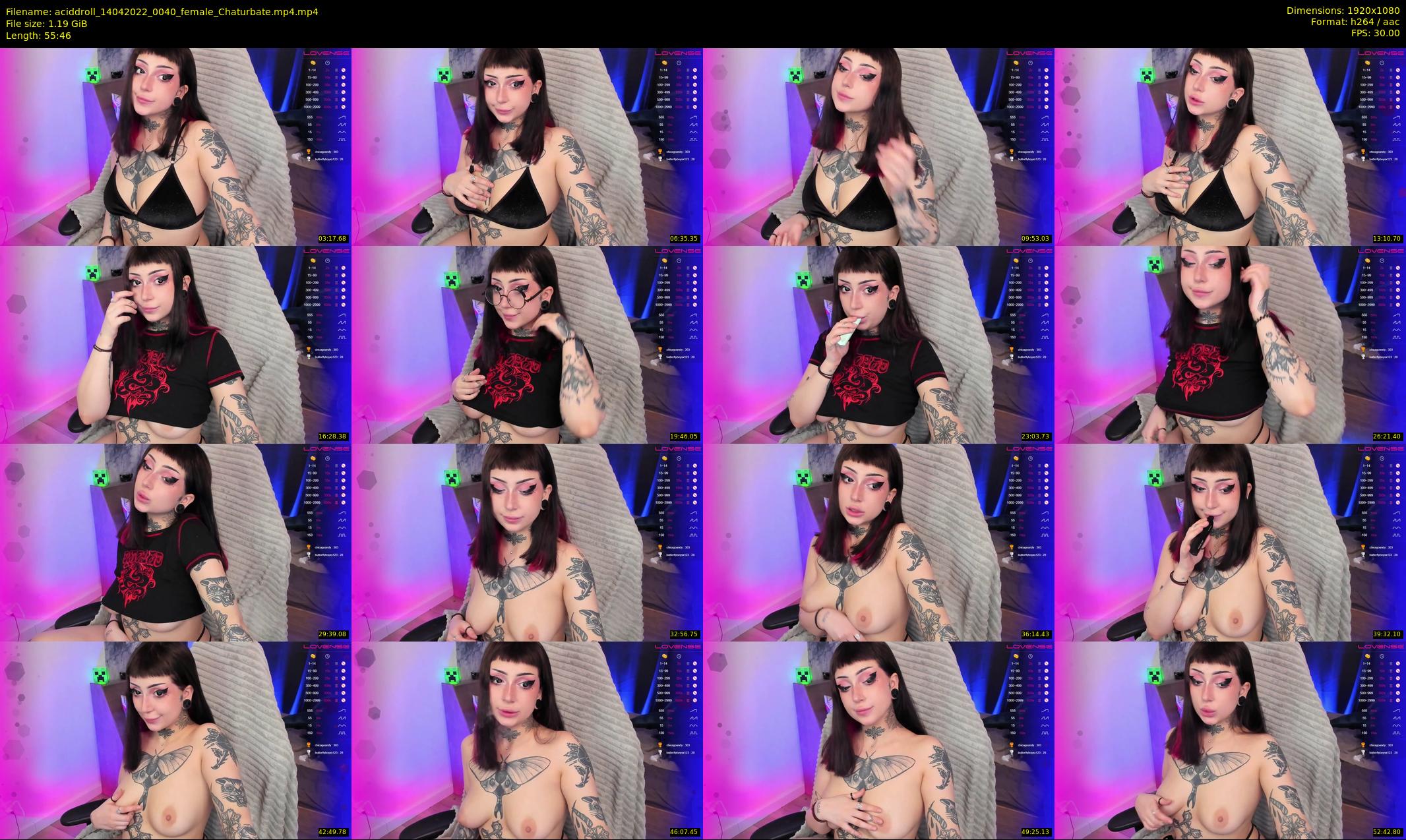 aciddroll — 56 minute Chaturbate female cam show recording, 1080p, Apr 14, 2022
