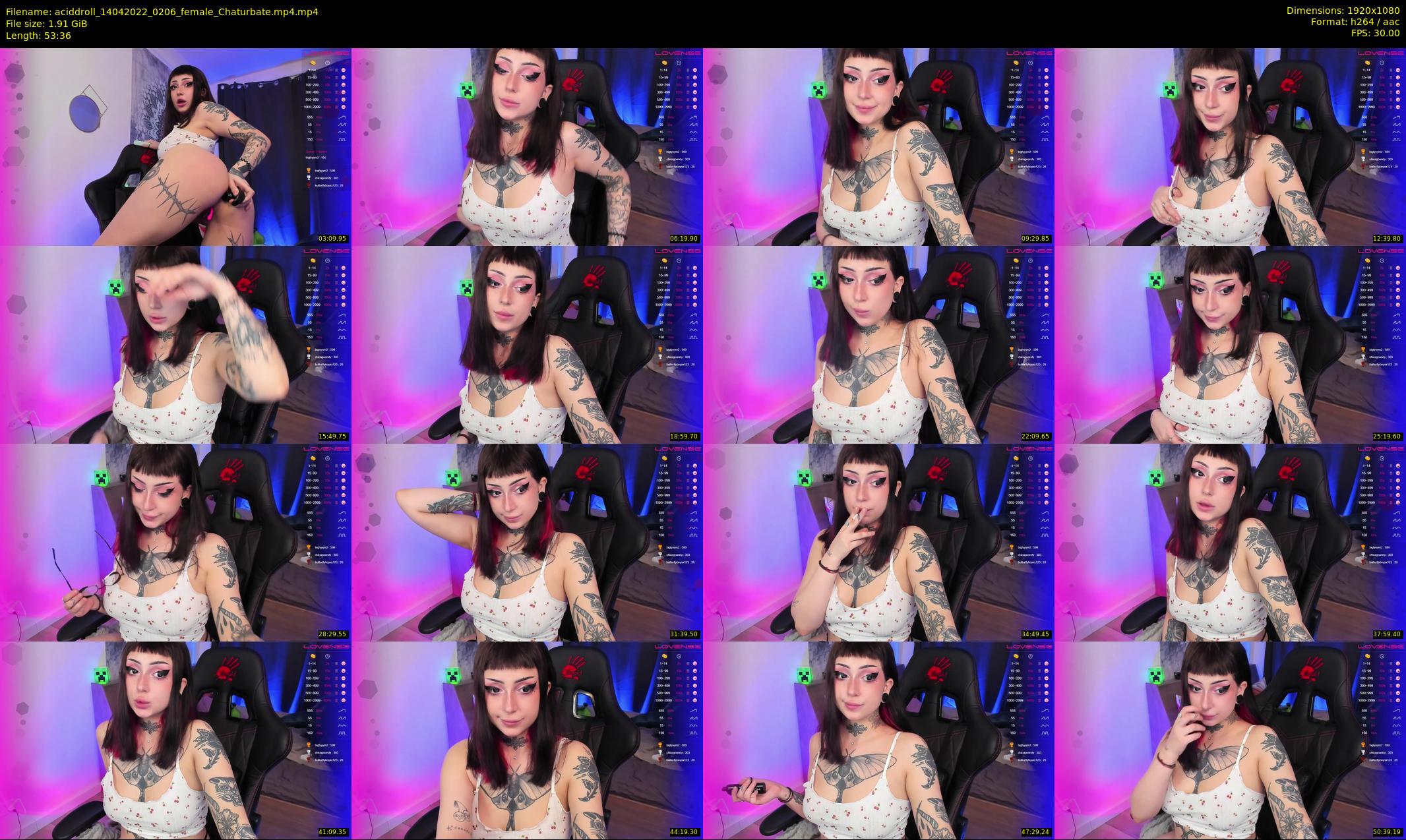 aciddroll — 54 minute Chaturbate female cam show recording, 1080p, Apr 14, 2022