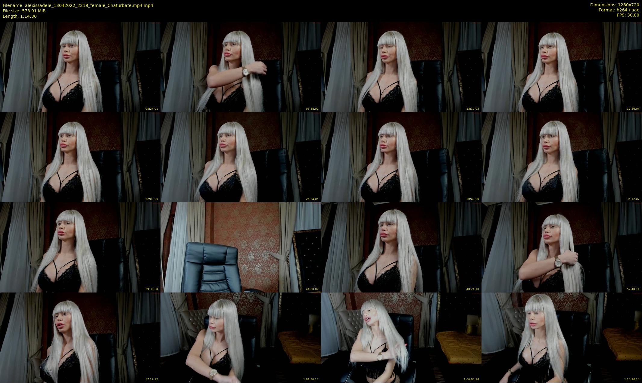alexissadele — 75 minute Chaturbate female cam show recording, 720p, Apr 13, 2022
