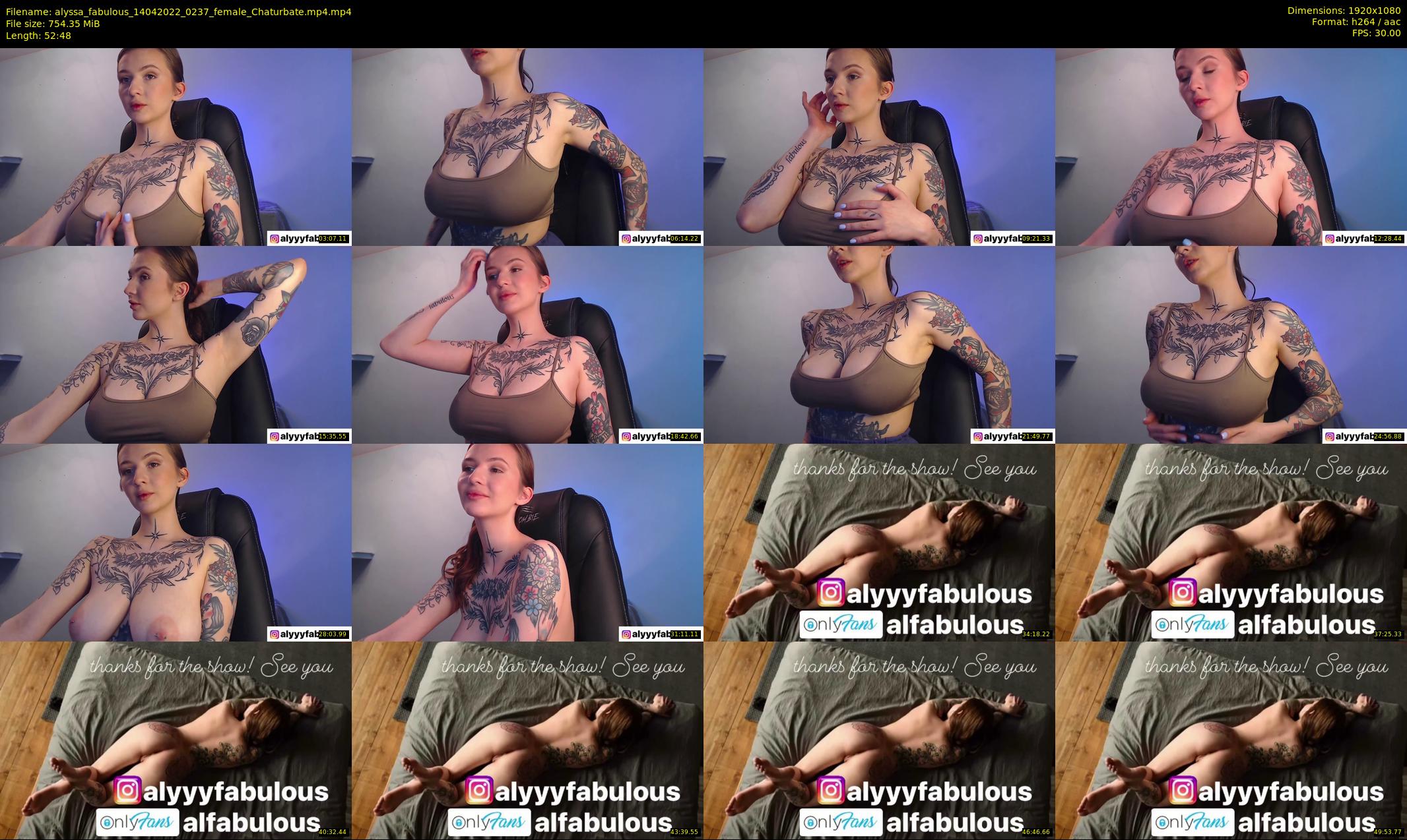 alyssa_fabulous — 53 minute Chaturbate female cam show recording, 1080p, Apr 14, 2022