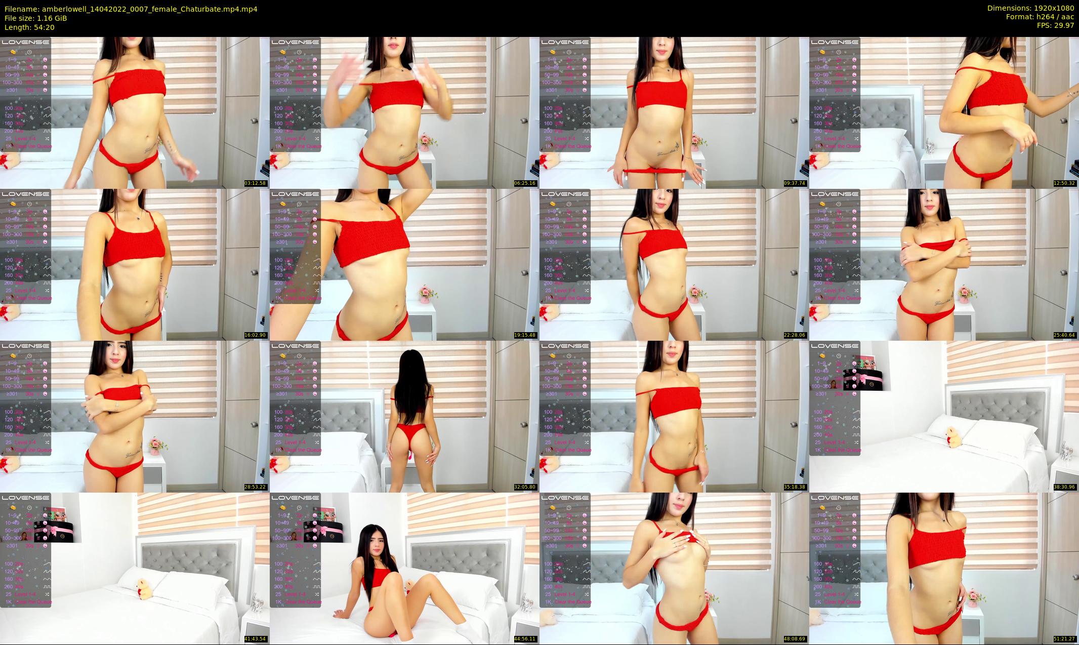 amberlowell — 55 minute Chaturbate female cam show recording, 1080p, Apr 14, 2022