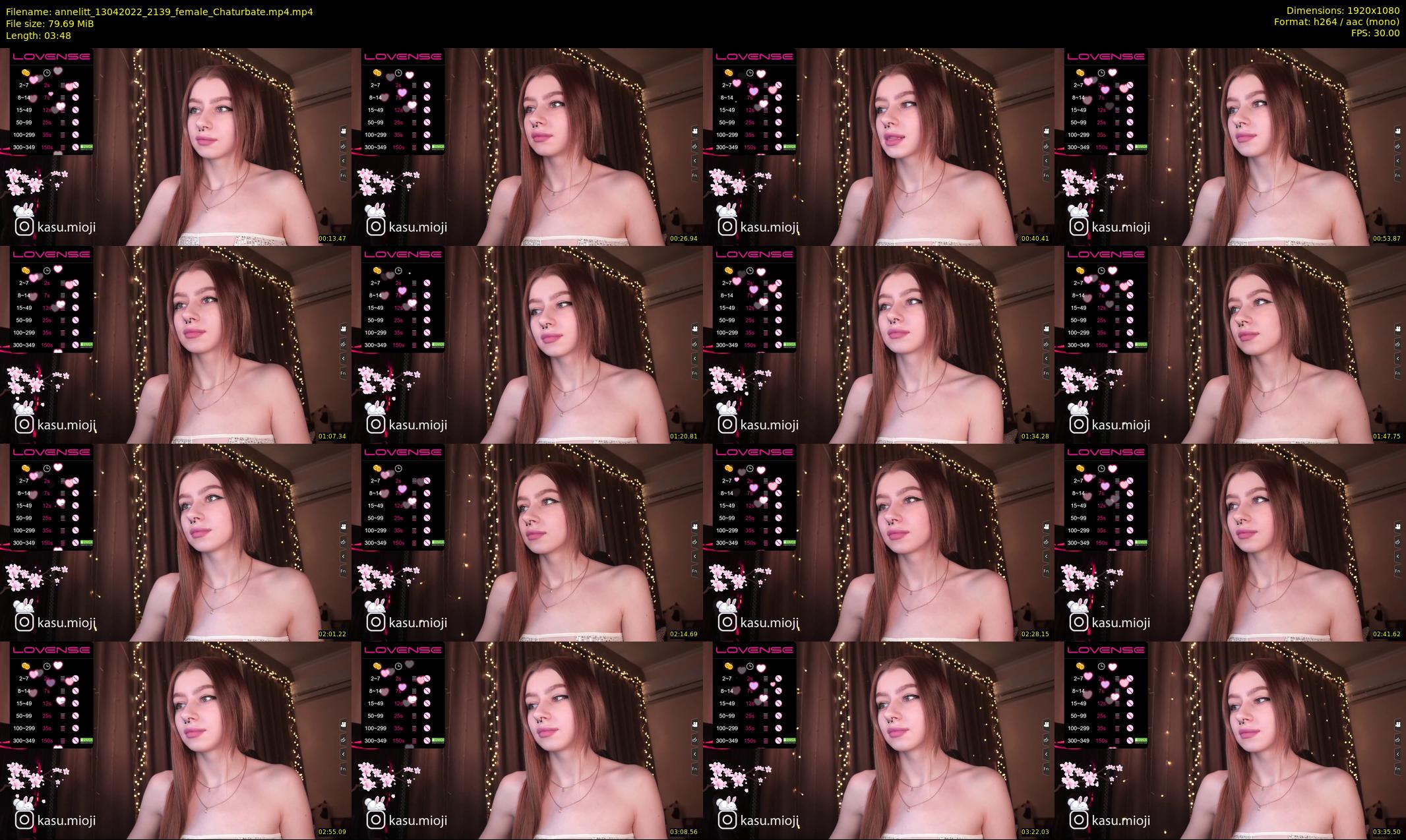 annelitt — 4 minute Chaturbate female cam show recording, 1080p, Apr 13, 2022