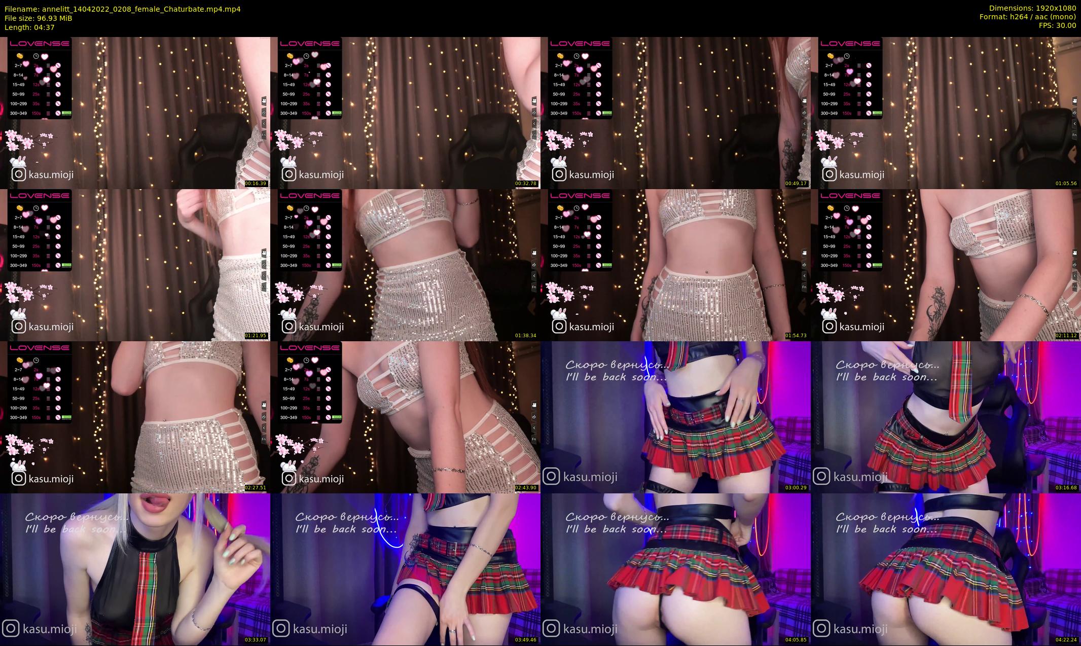 annelitt — 5 minute Chaturbate female cam show recording, 1080p, Apr 14, 2022