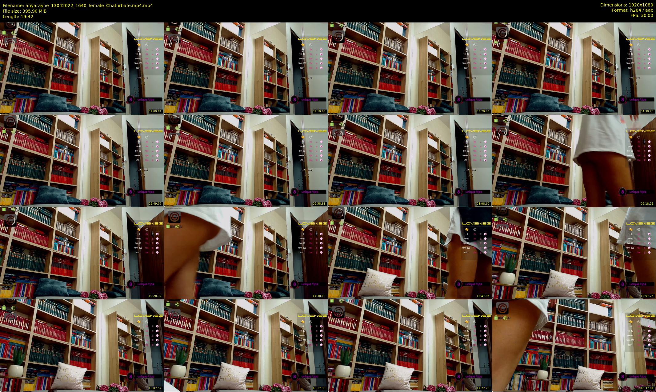 anyarayne — 20 minute Chaturbate female cam show recording, 1080p, Apr 13, 2022