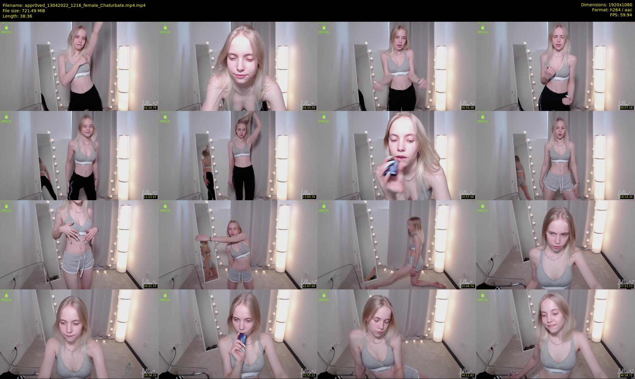 appr0ved — 39 minute Chaturbate female cam show recording, 1080p, Apr 13, 2022