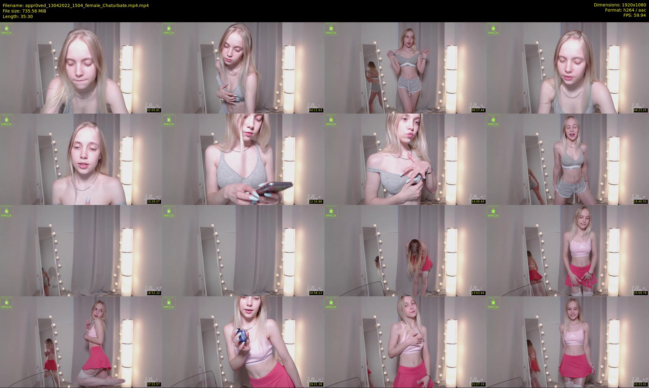 appr0ved — 36 minute Chaturbate female cam show recording, 1080p, Apr 13, 2022