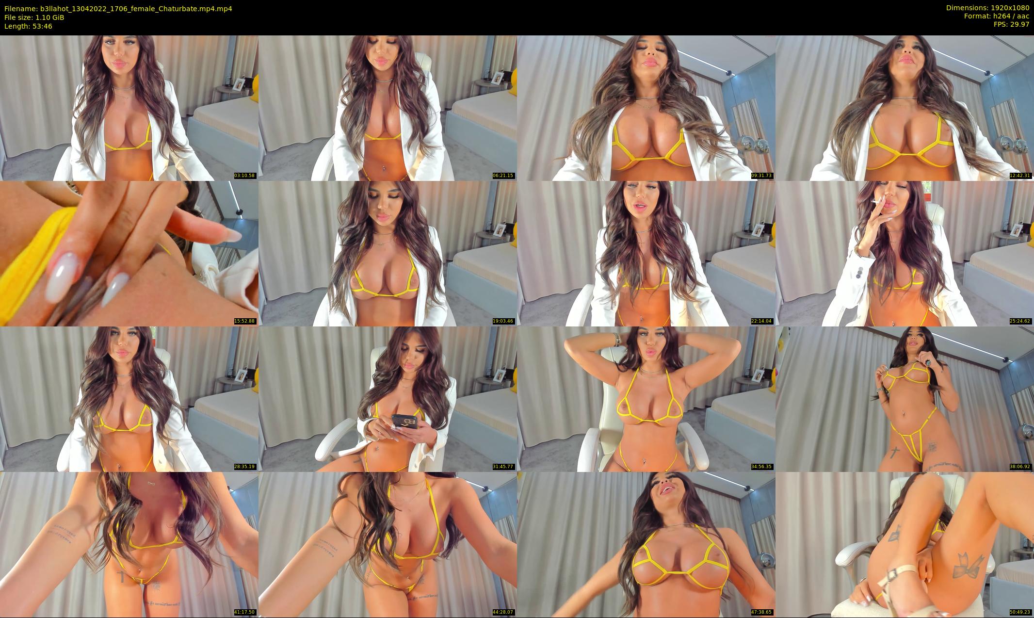 b3llahot — 54 minute Chaturbate female cam show recording, 1080p, Apr 13, 2022