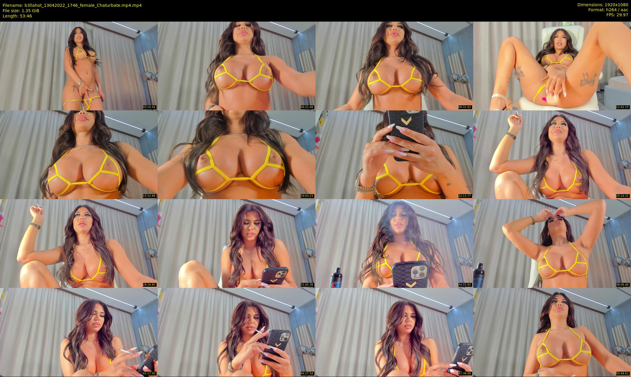 b3llahot — 54 minute Chaturbate female cam show recording, 1080p, Apr 13, 2022