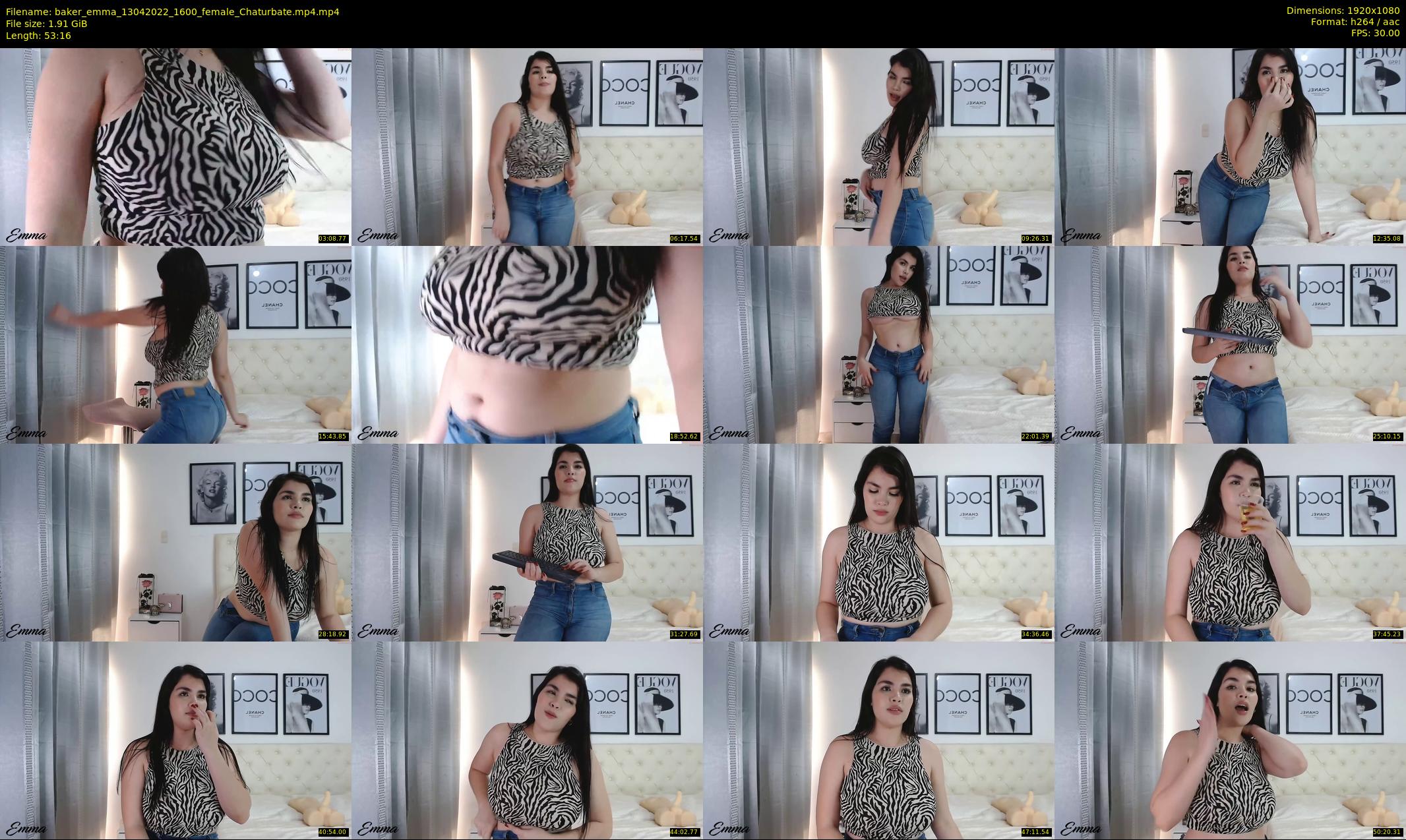baker_emma — 54 minute Chaturbate female cam show recording, 1080p, Apr 13, 2022
