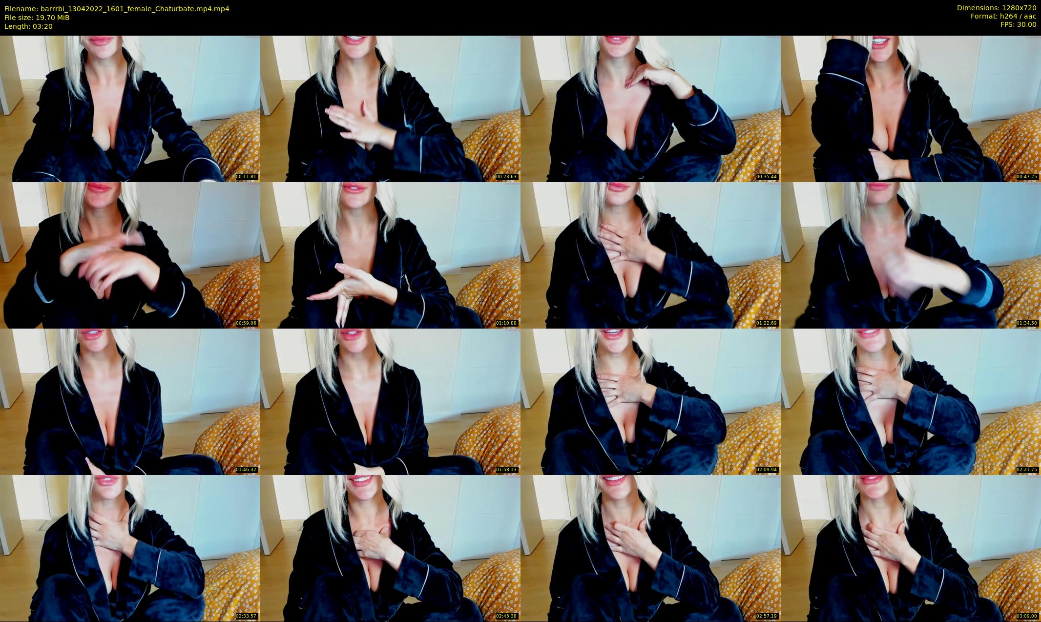 barrrbi — 4 minute Chaturbate female cam show recording, 720p, Apr 13, 2022