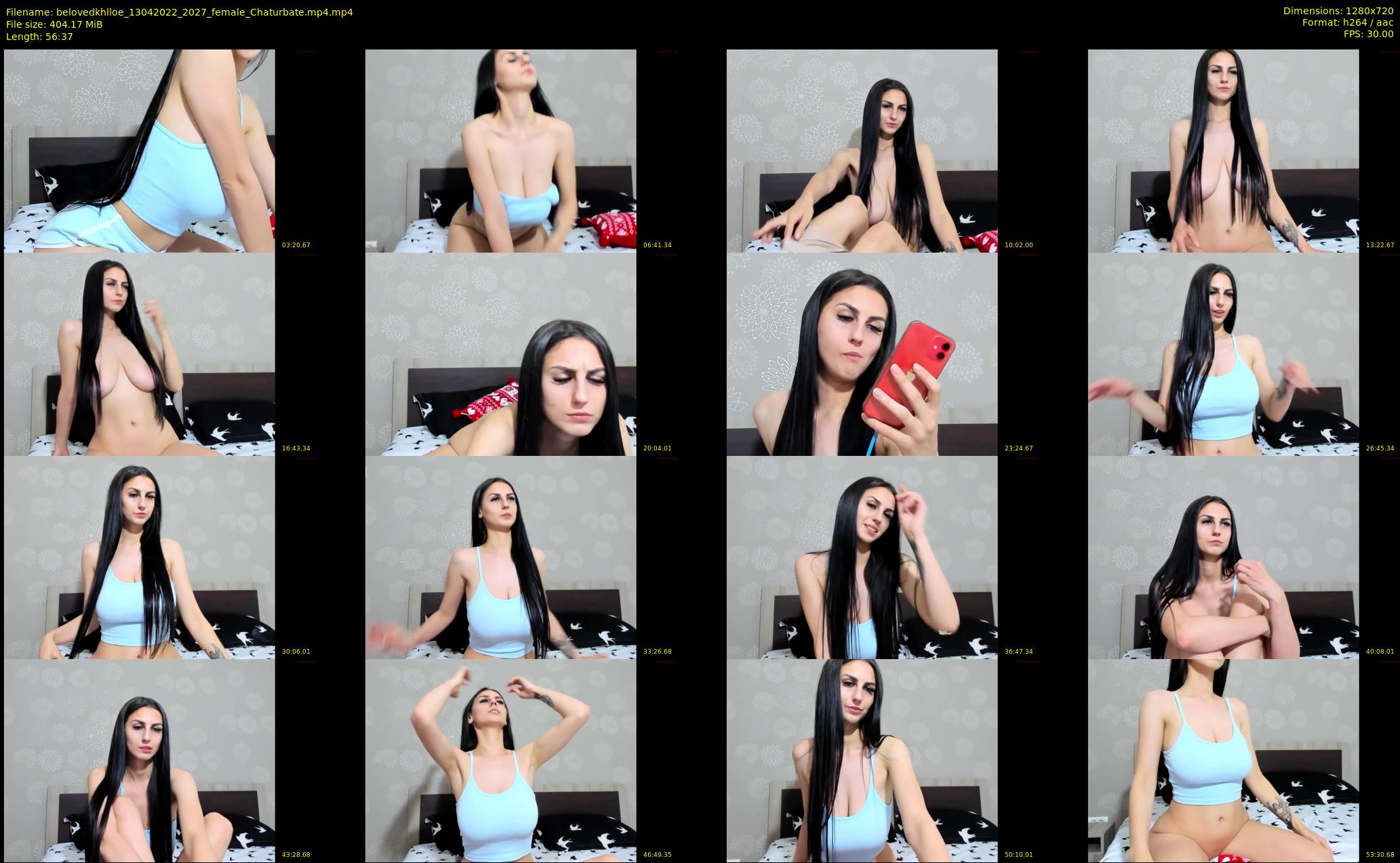 belovedkhlloe — 57 minute Chaturbate female cam show recording, 720p, Apr 13, 2022