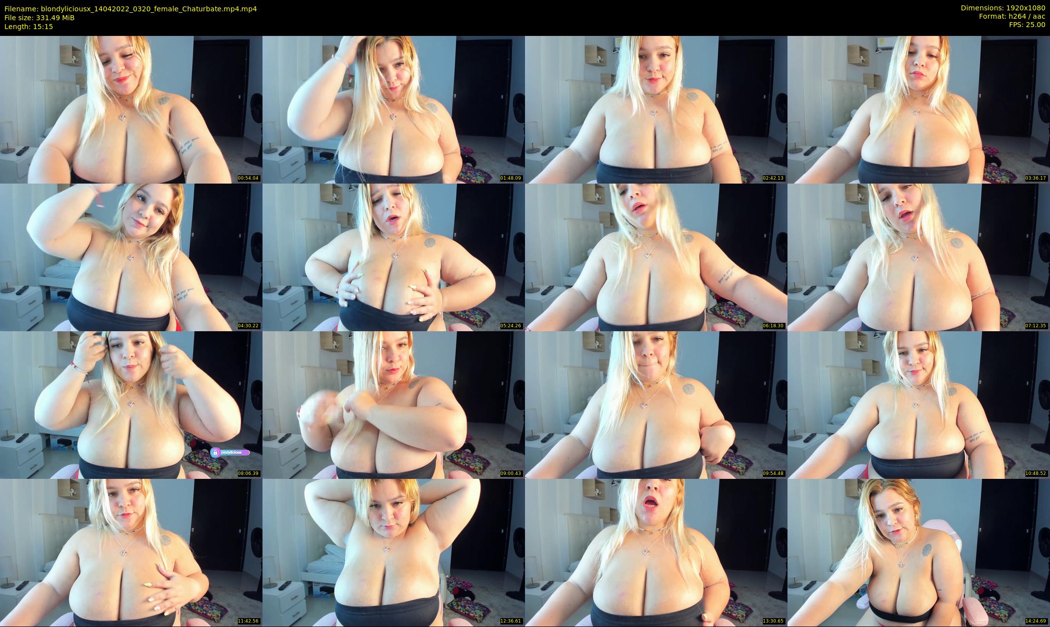 blondyliciousx — 16 minute Chaturbate female cam show recording, 1080p, Apr 14, 2022