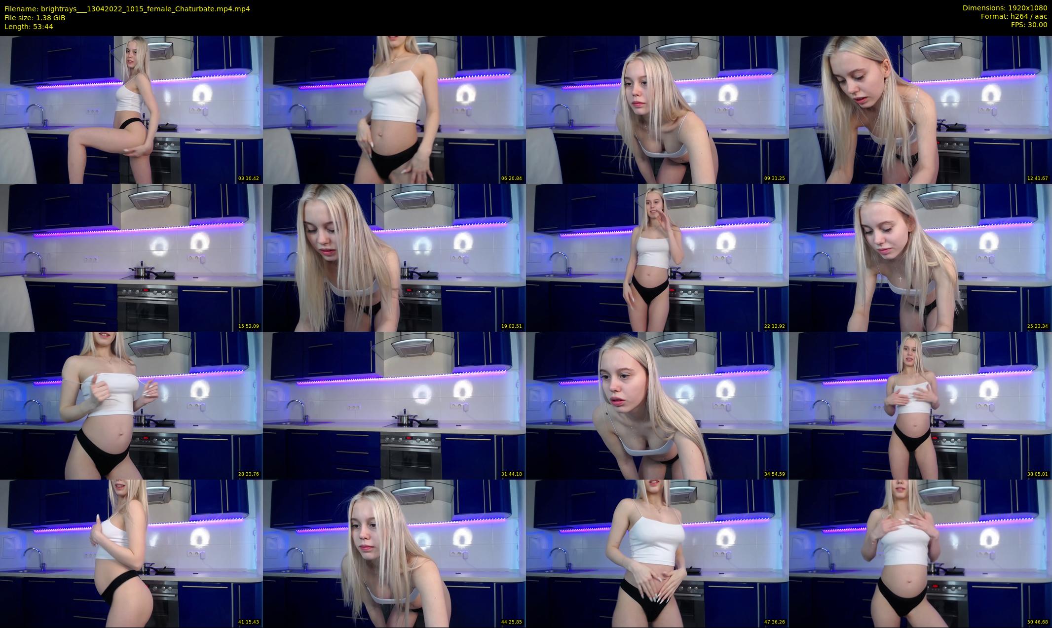 brightrays__ — 54 minute Chaturbate female cam show recording, 1080p, Apr 13, 2022