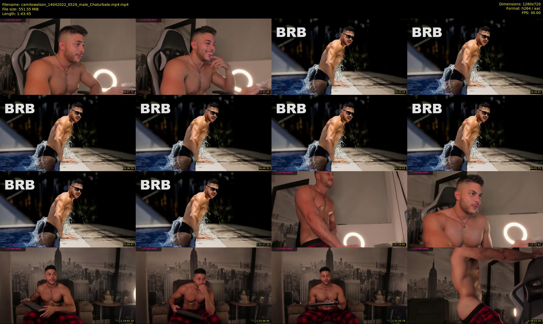 camilowatson — 104 minute Chaturbate male cam show recording, 720p, Apr 14, 2022