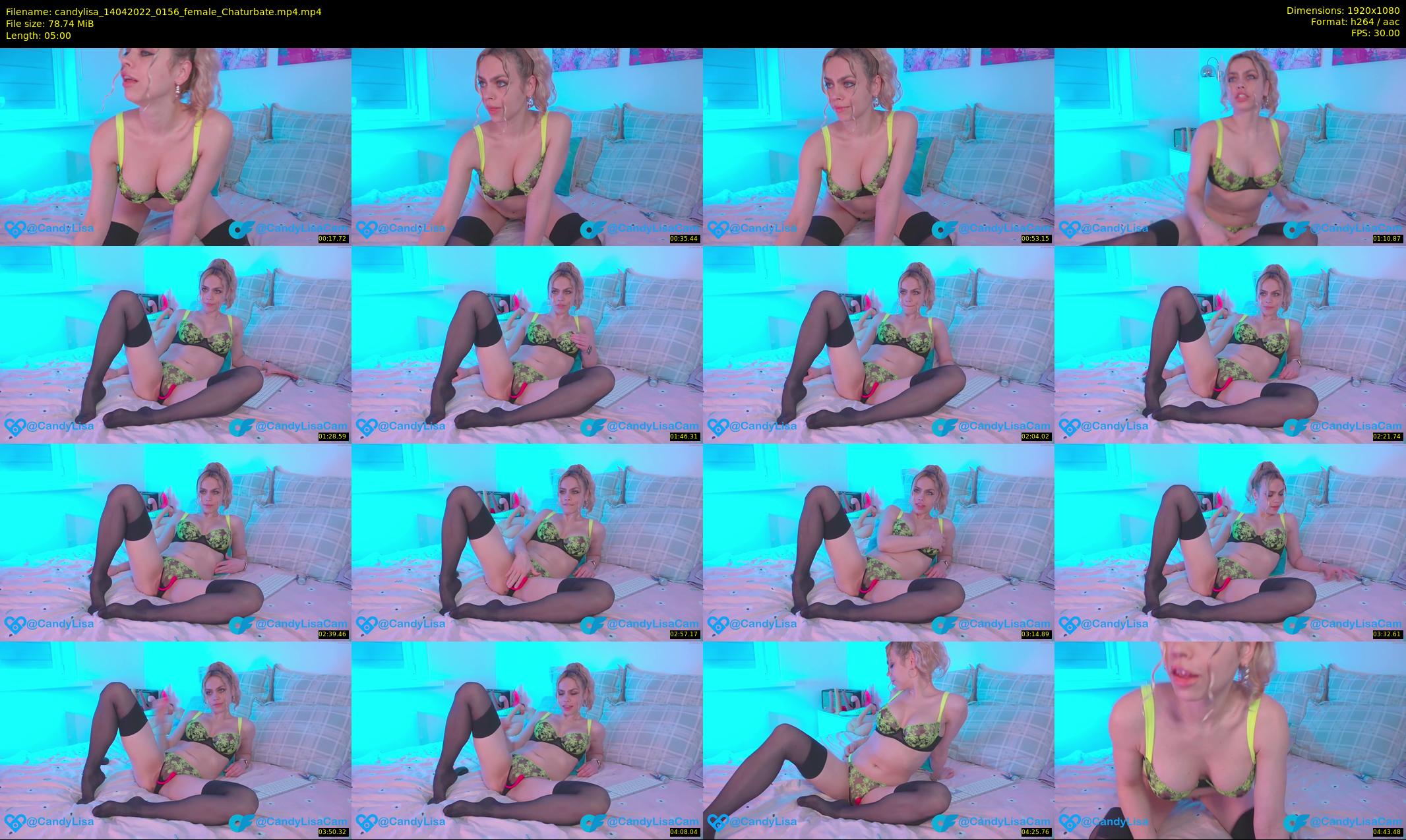 candylisa — 5 minute Chaturbate female cam show recording, 1080p, Apr 14, 2022