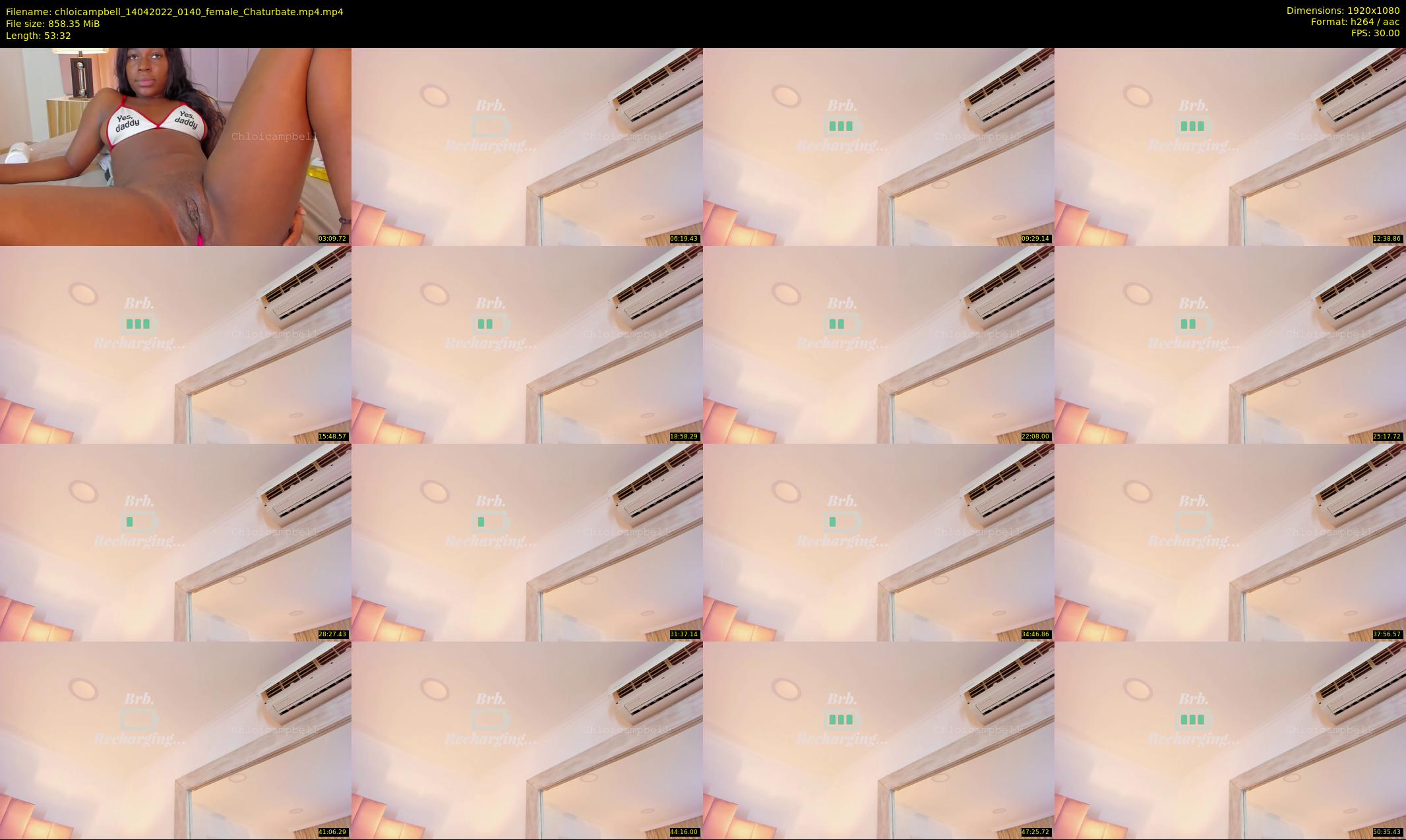 chloicampbell — 54 minute Chaturbate female cam show recording, 1080p, Apr 14, 2022