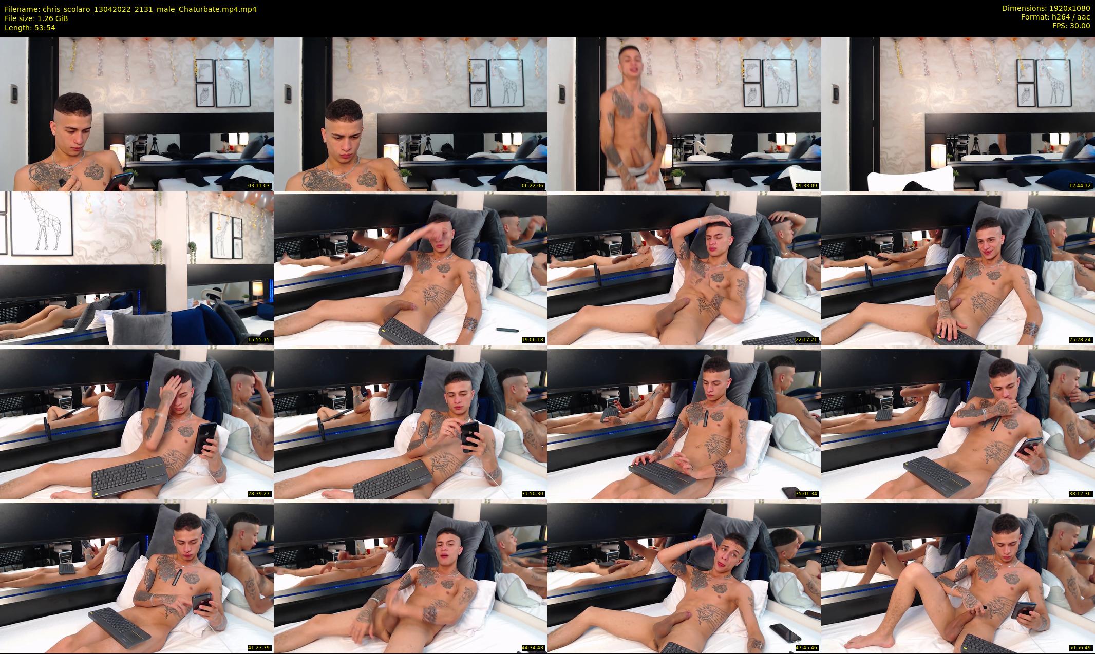 chris_scolaro — 54 minute Chaturbate male cam show recording, 1080p, Apr 13, 2022