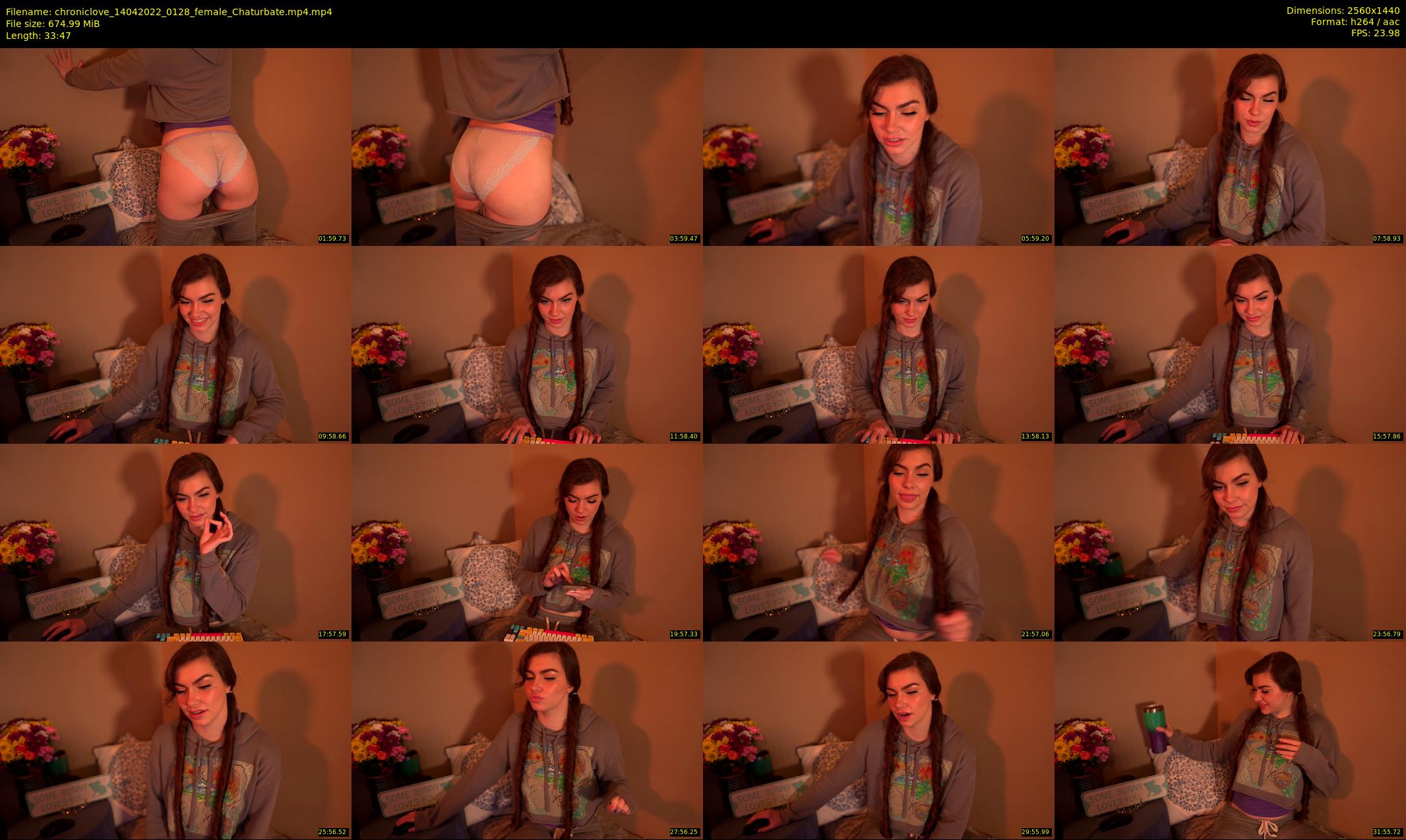 chroniclove — 34 minute Chaturbate female cam show recording, 1080p, Apr 14, 2022