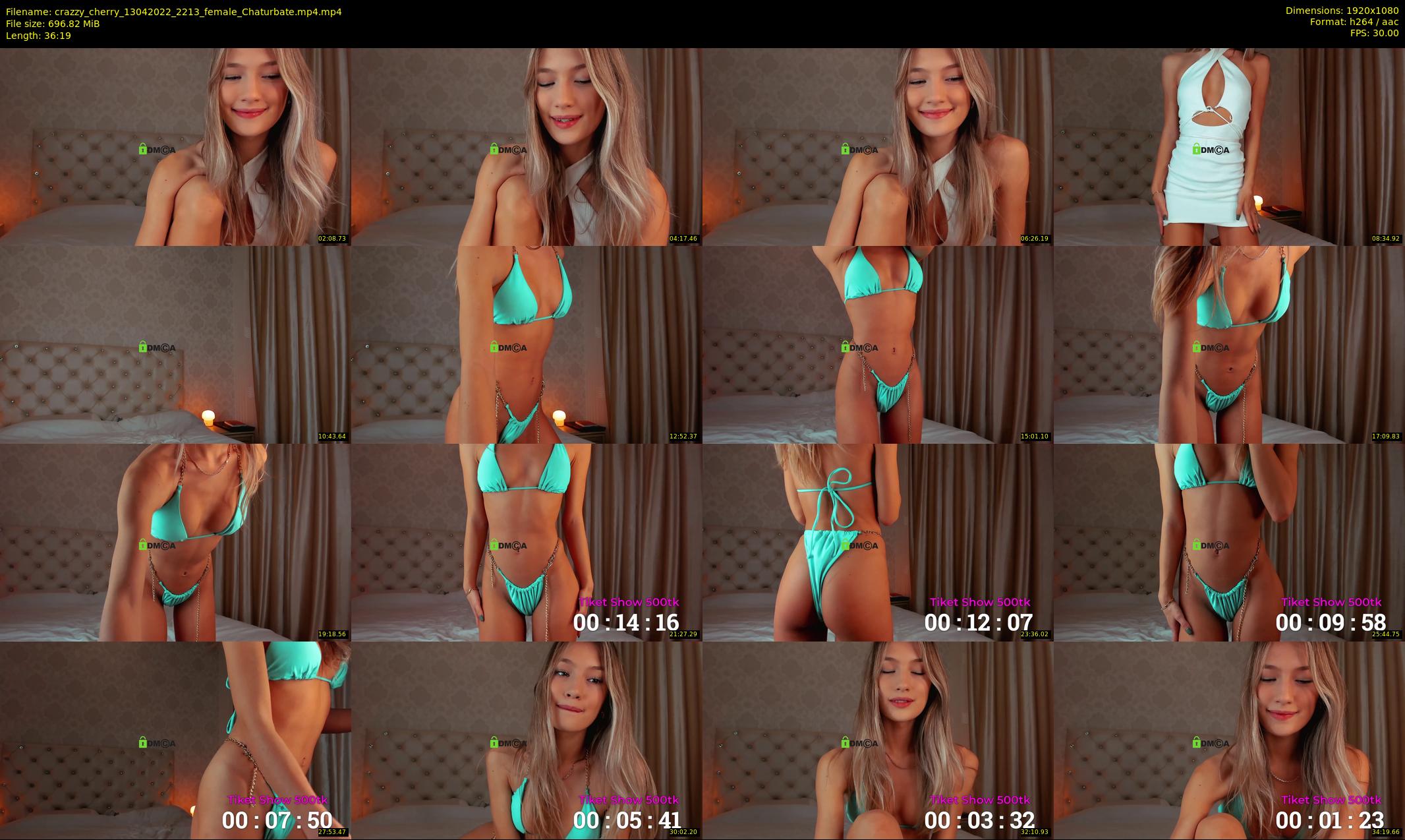 crazzy_cherry — 37 minute Chaturbate female cam show recording, 1080p, Apr 13, 2022