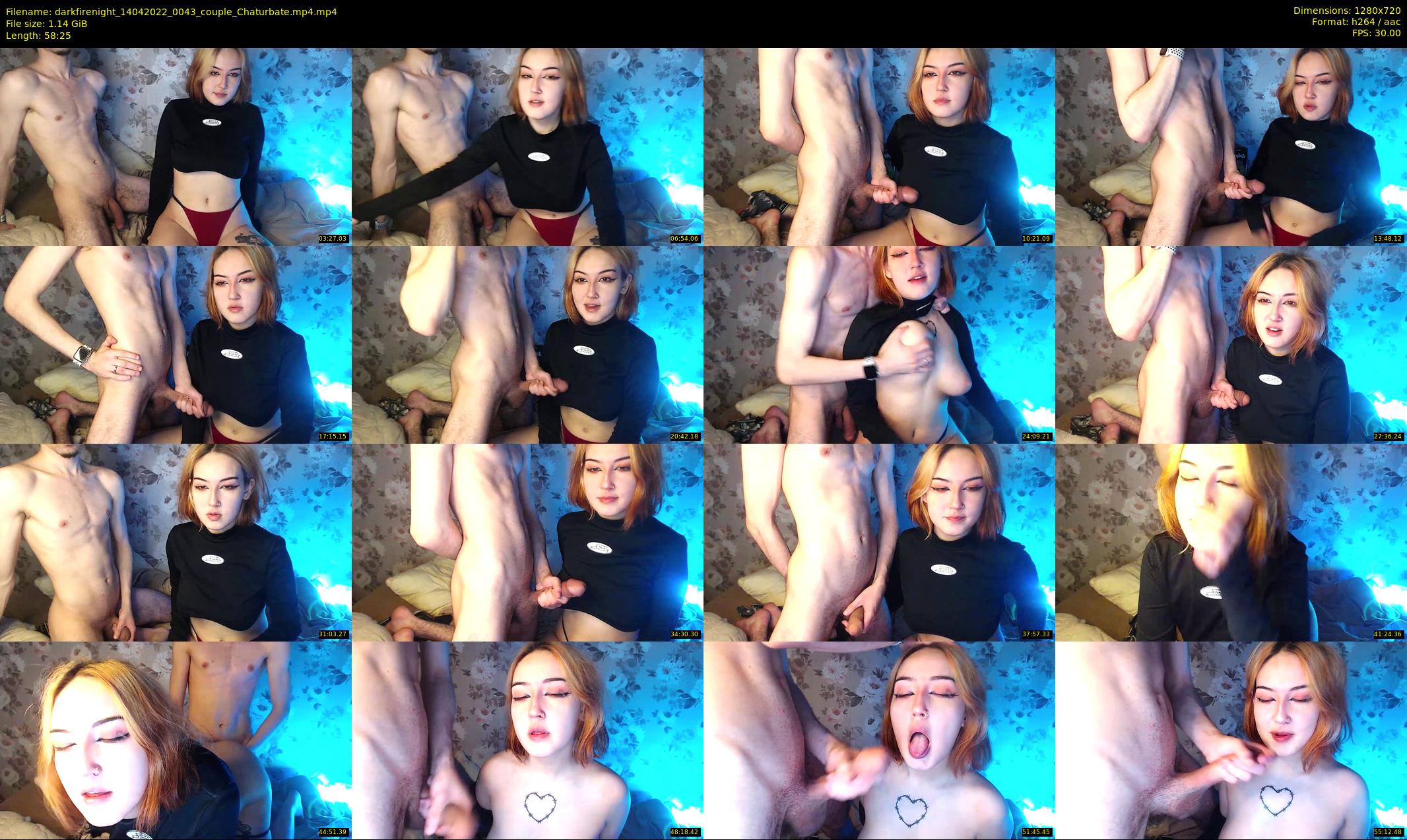 darkfirenight — 59 minute Chaturbate couple cam show recording, 720p, Apr 14, 2022