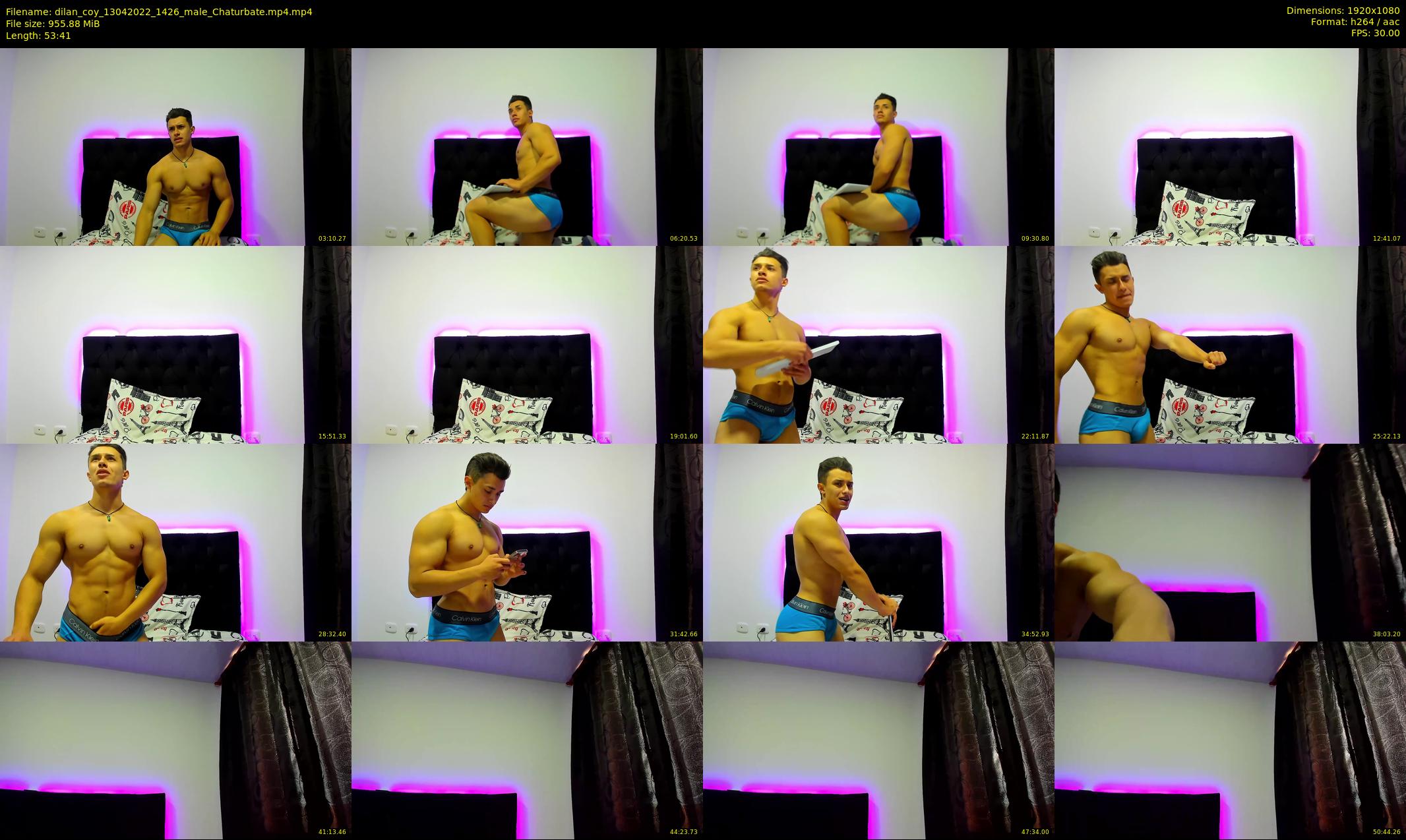 dilan_coy — 54 minute Chaturbate male cam show recording, 1080p, Apr 13, 2022