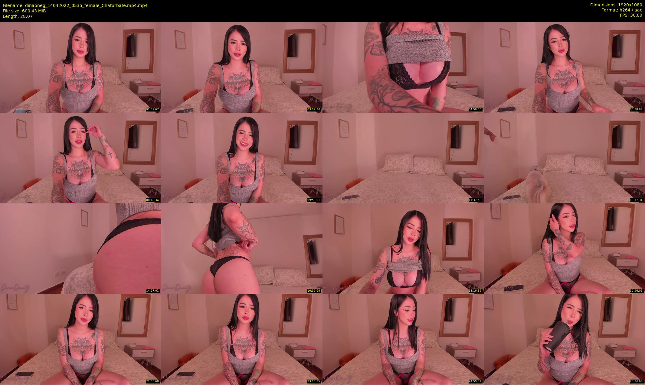dinaoneg — 29 minute Chaturbate female cam show recording, 1080p, Apr 14, 2022