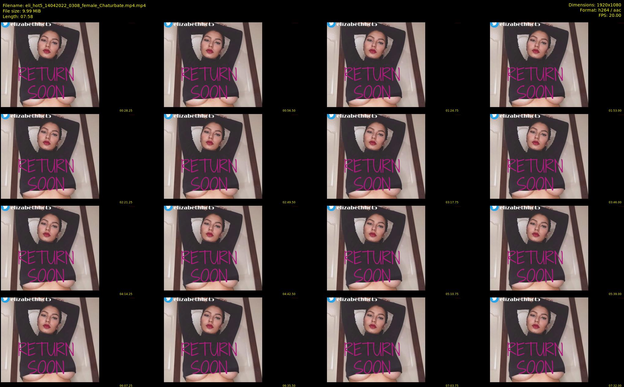 eli_hot5 — 8 minute Chaturbate female cam show recording, 1080p, Apr 14, 2022